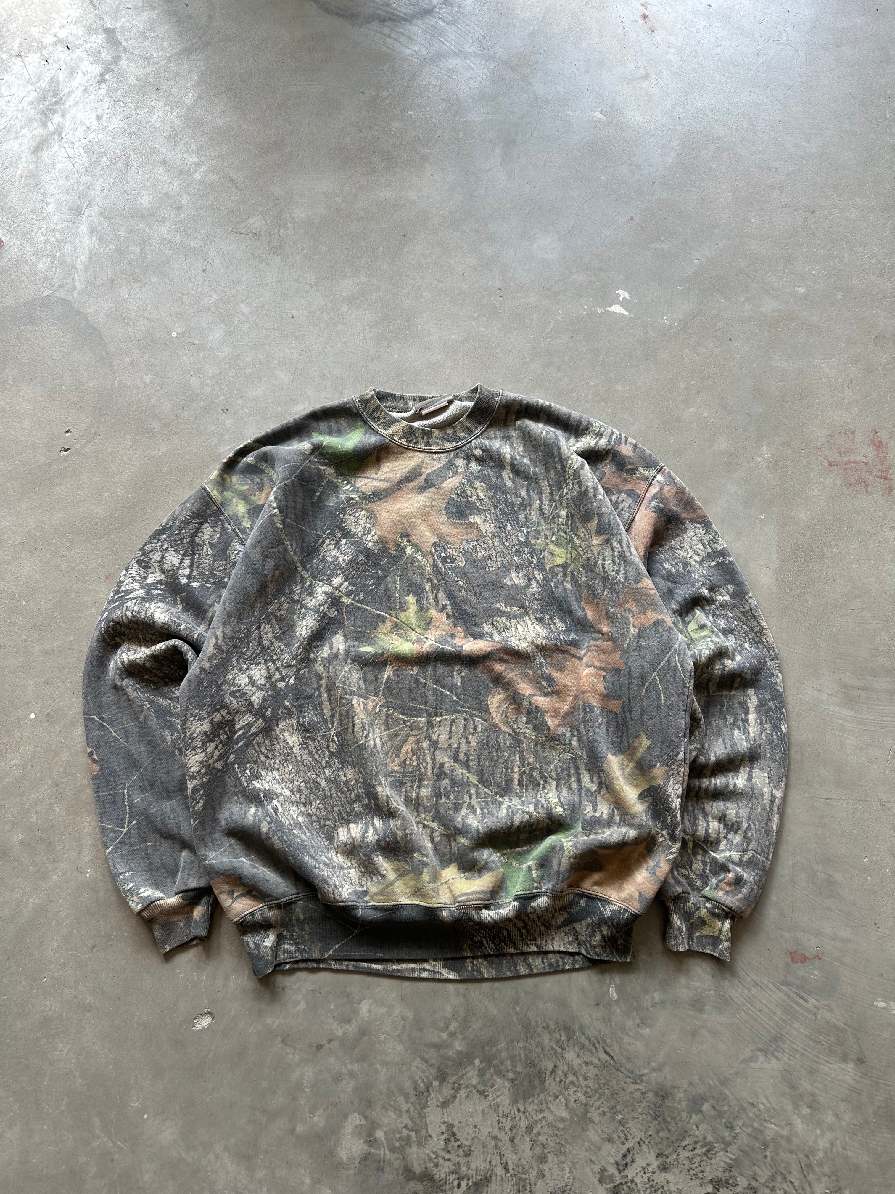 Vintage Mossy Oak Camo Crewneck (L)