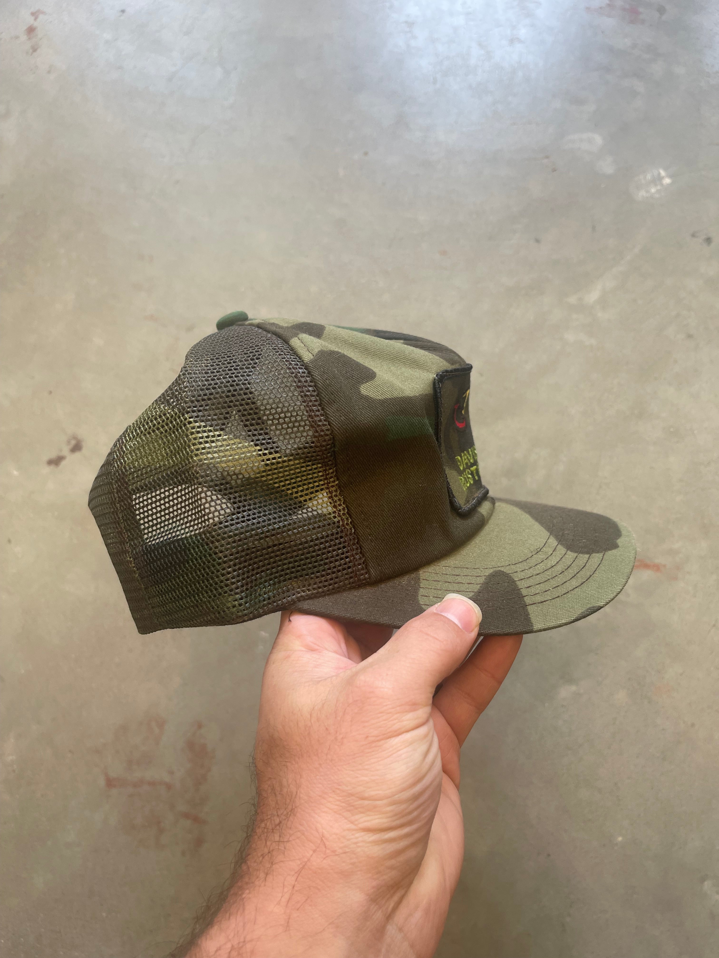 Vintage Camo Davison Ruston LA Patch Hat
