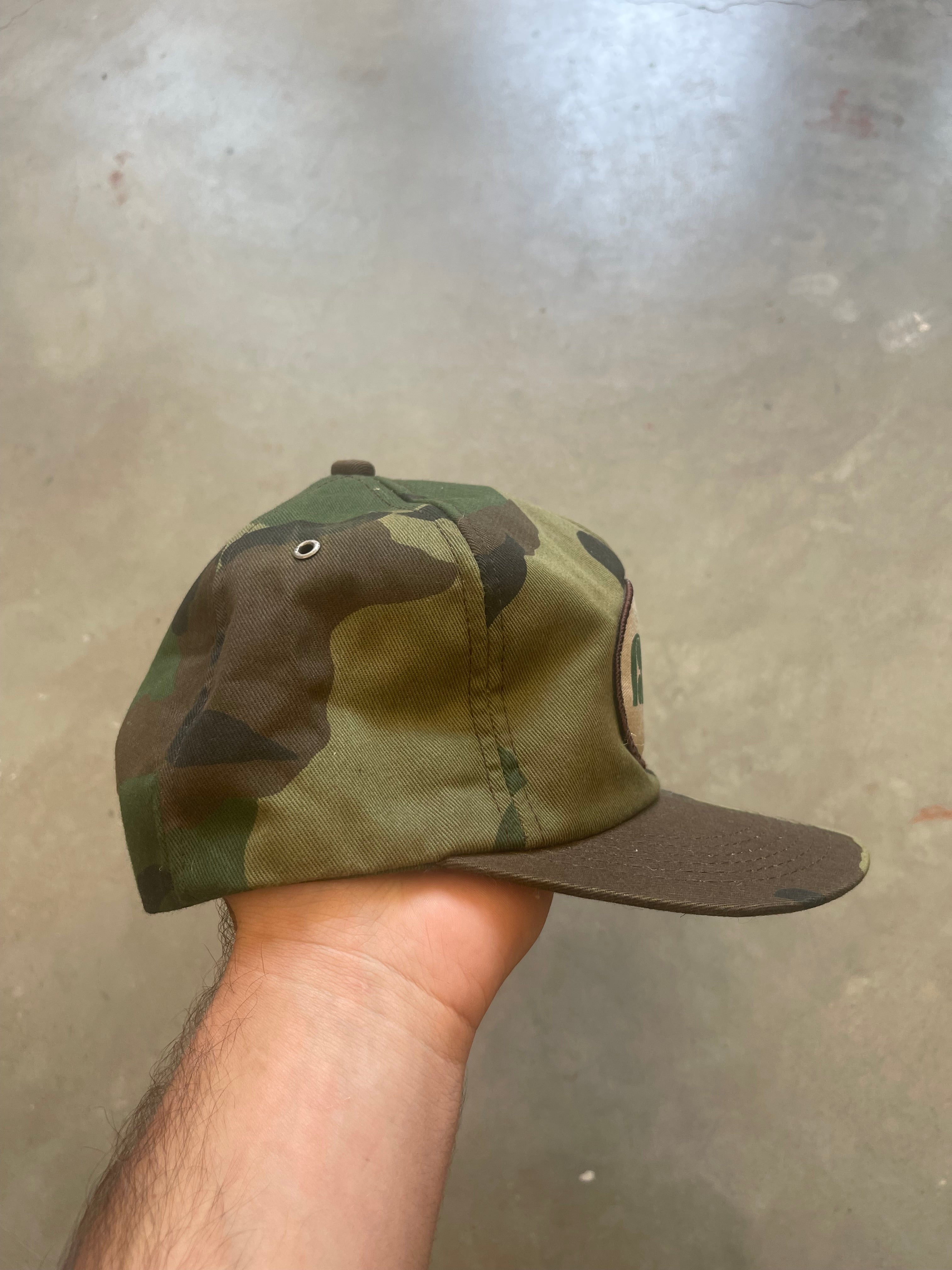 Vintage Ruston State Bank Camo Patch Hat