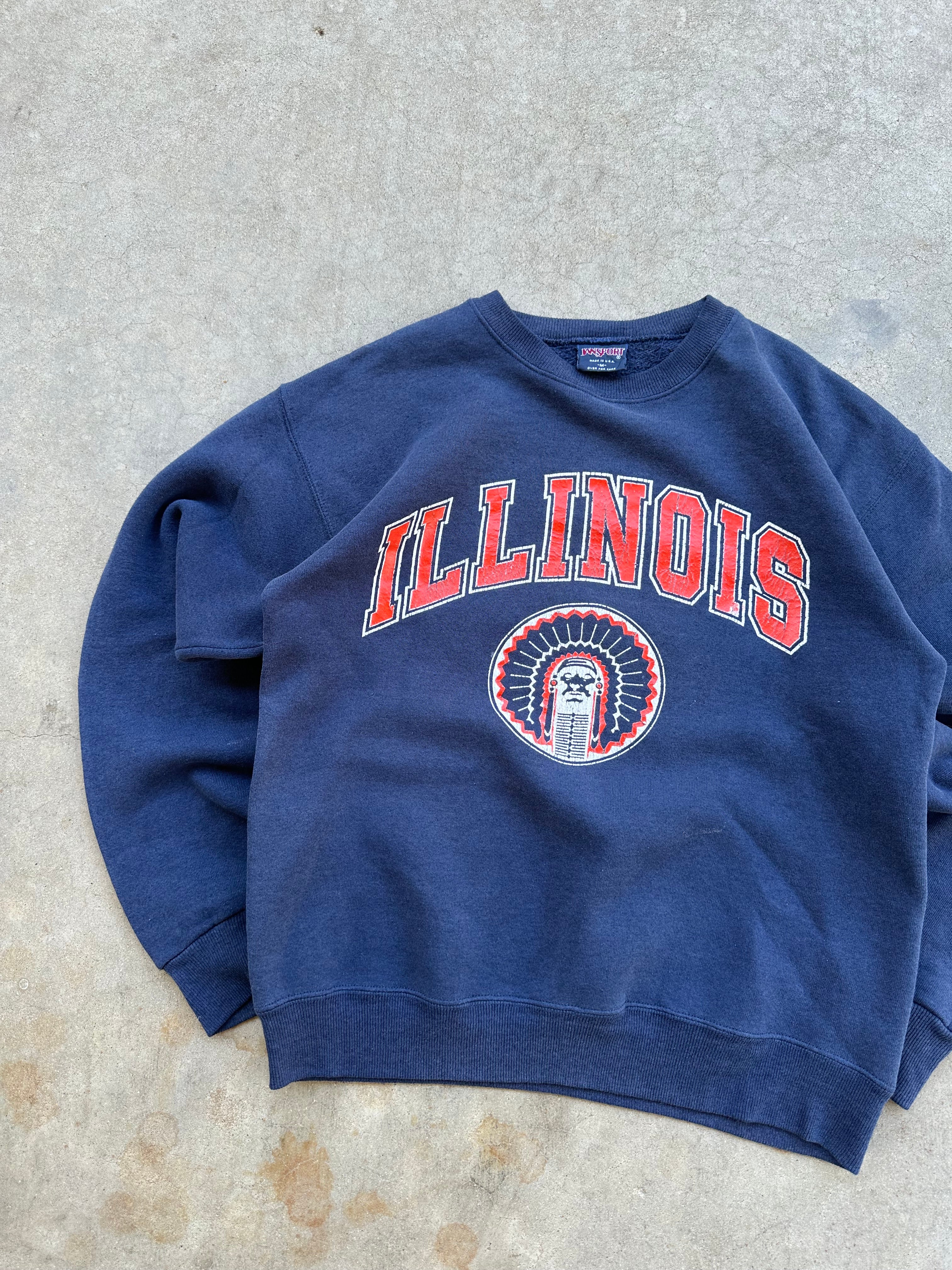 1990s Faded University of Illinois Crewneck (S/M)