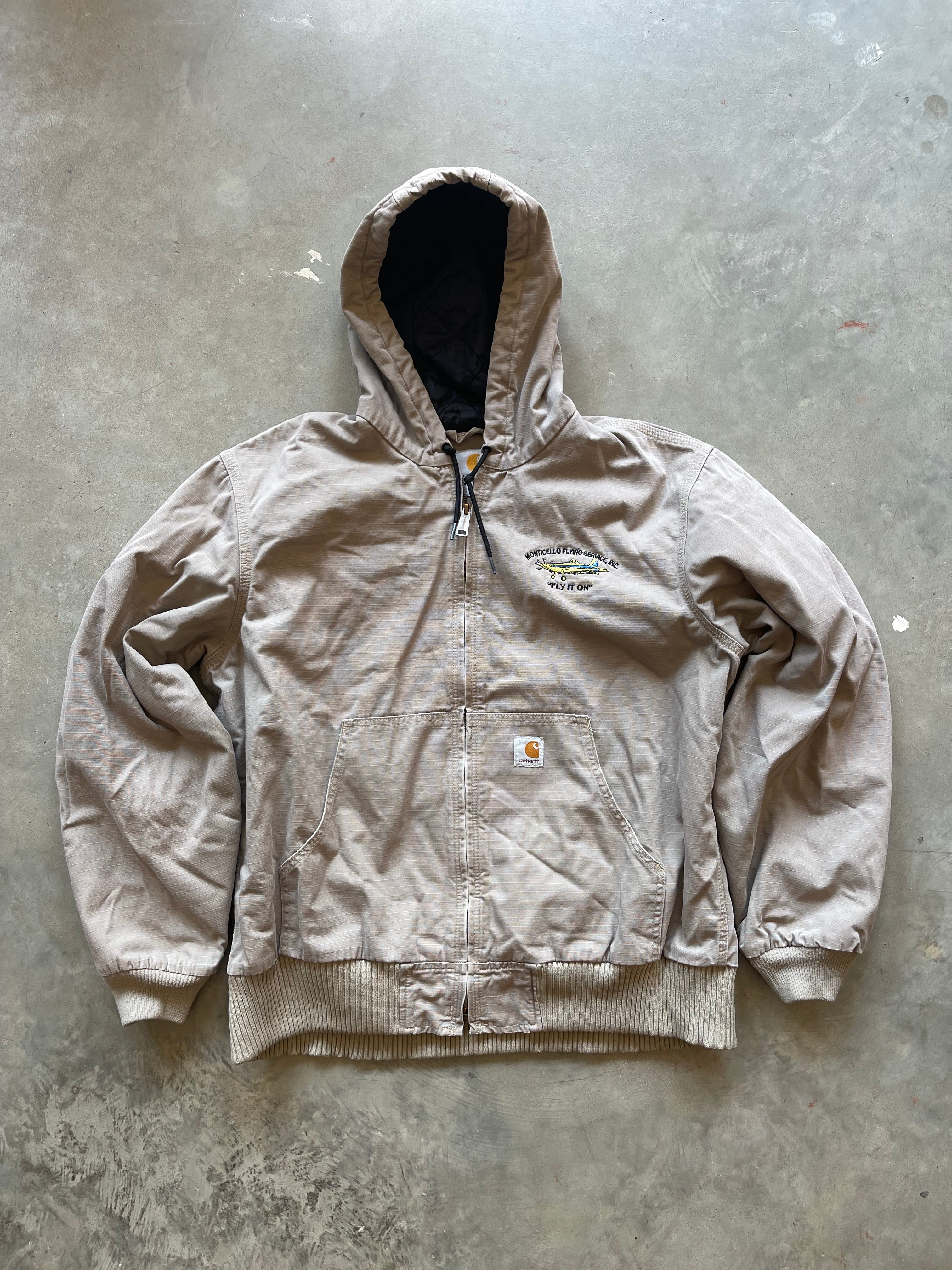 Y2K Carhartt “Fly it On” Hooded Jacket (L)