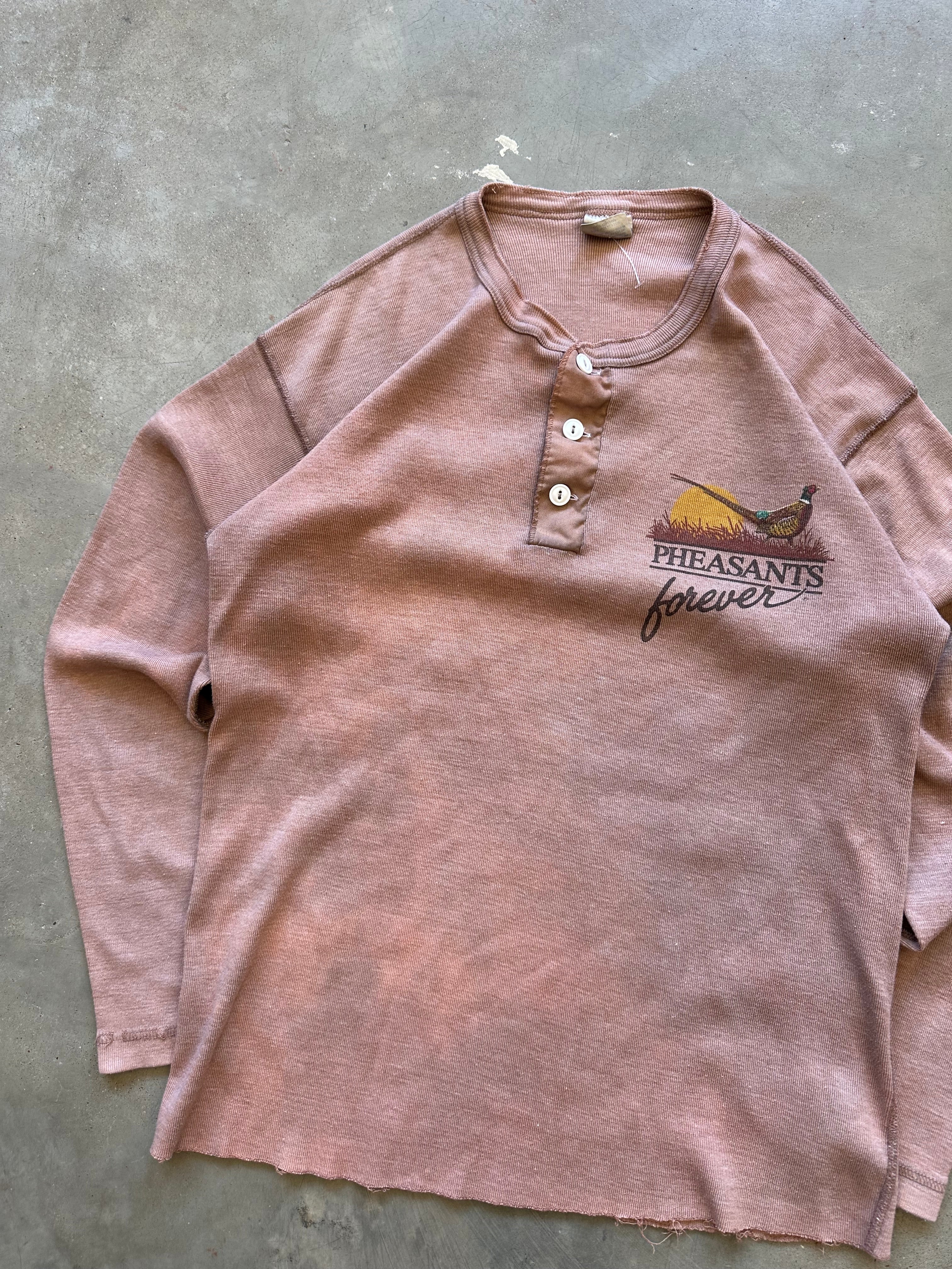 1980’s Overdyed Pheasants Forever Henley (S)