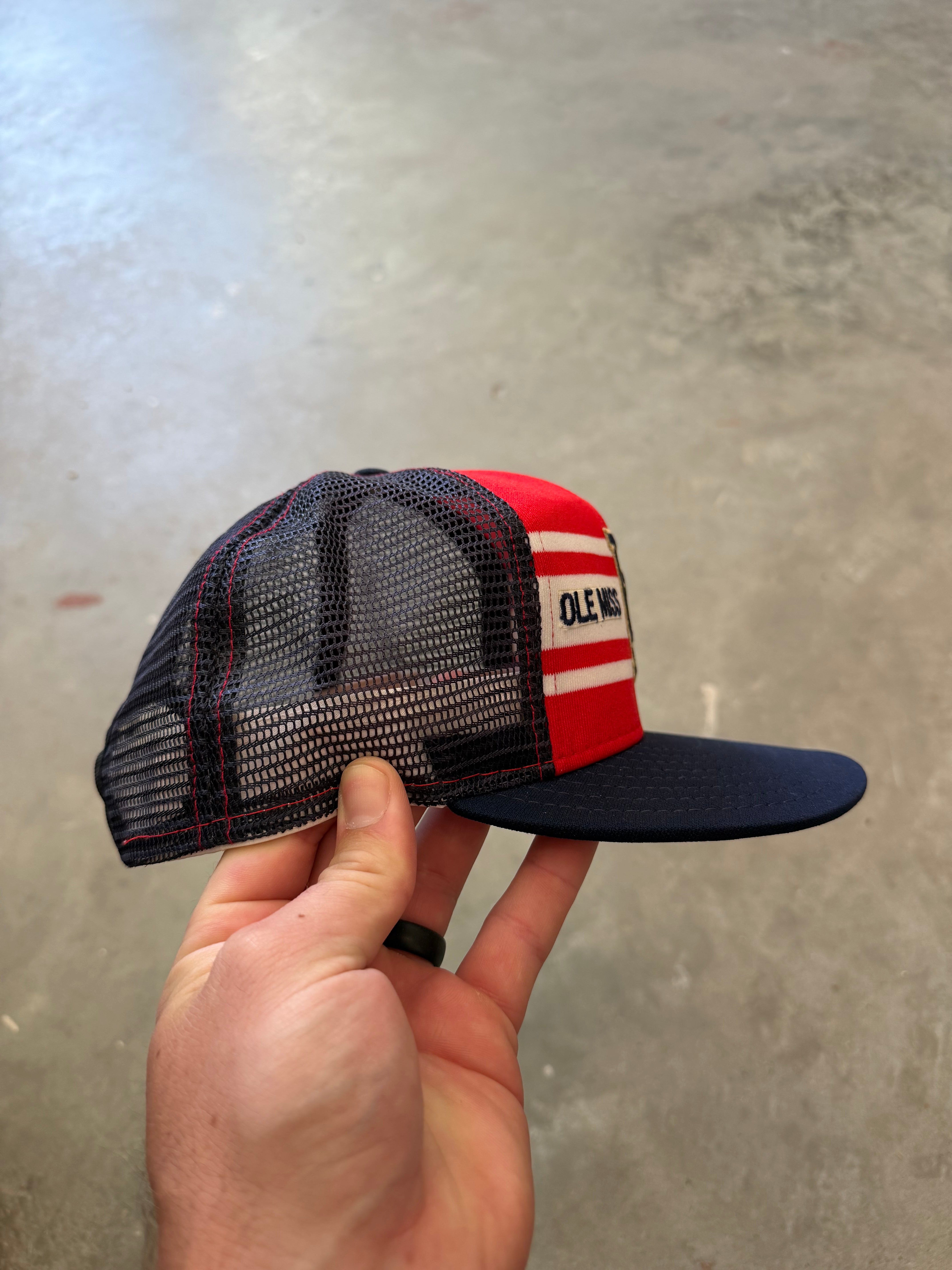 1980s Ole Miss Rebels AJD Trucker Hat