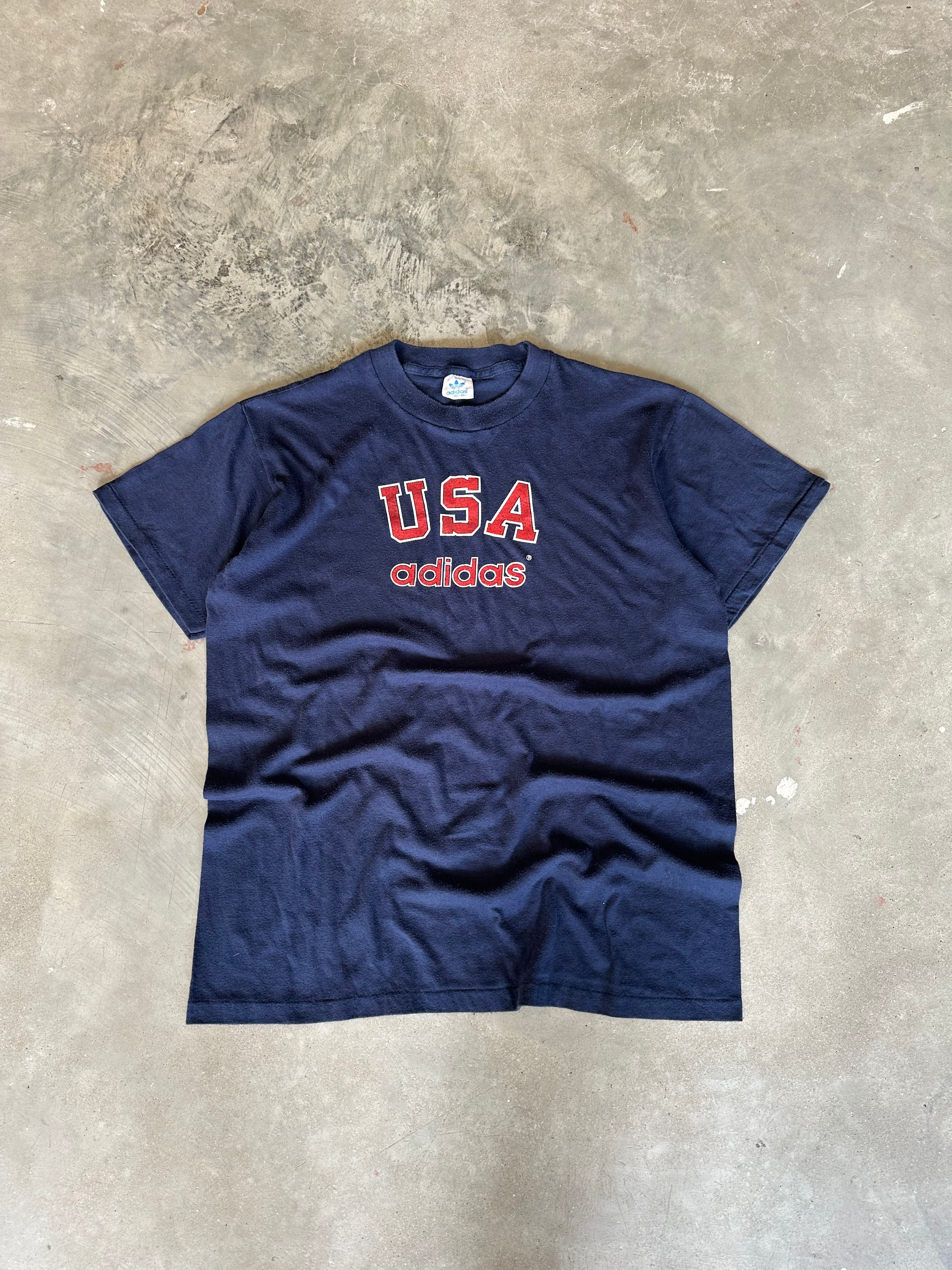 1980s Adidas USA T-Shirt (L)