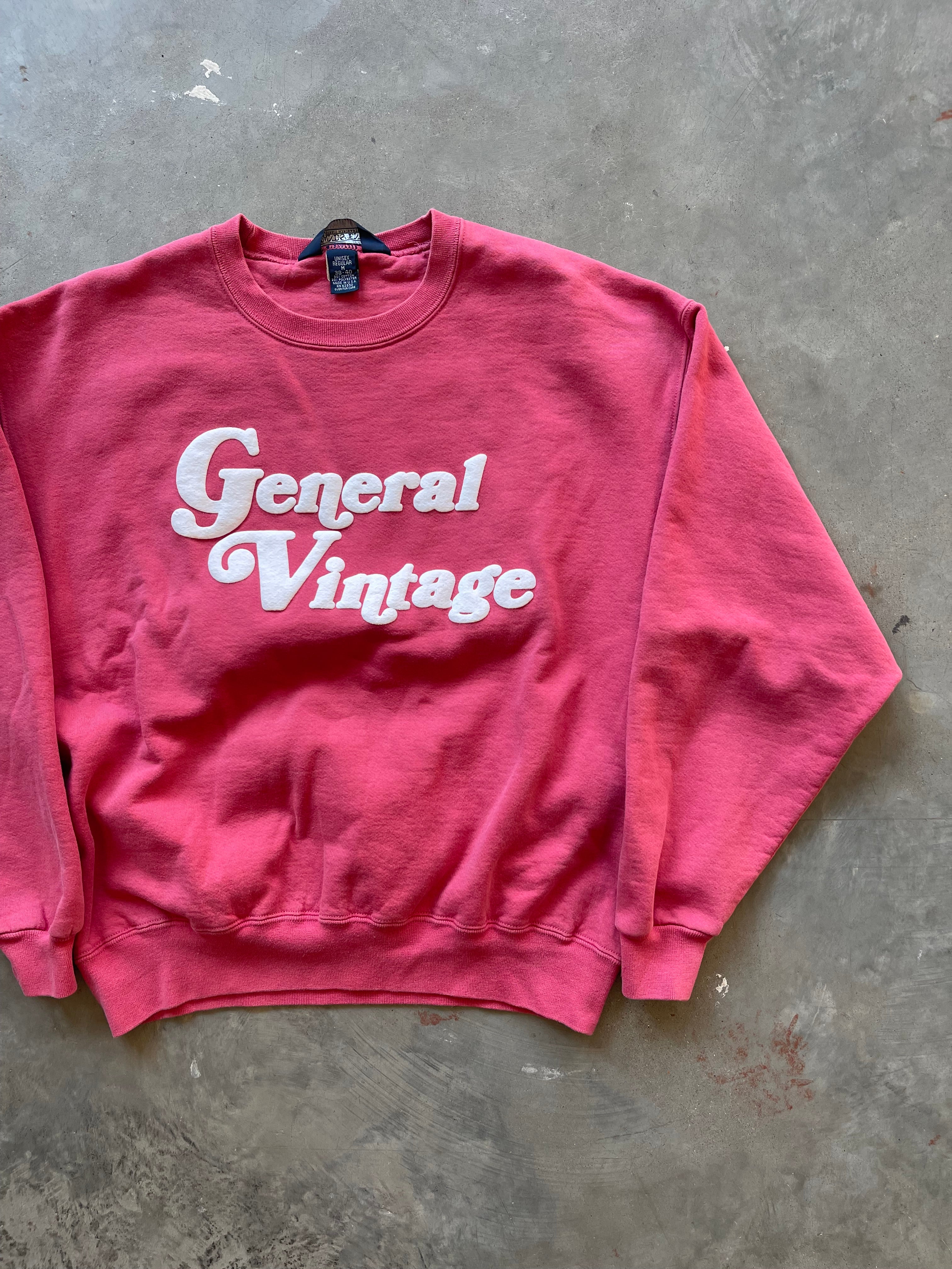 General Vintage Puff Print Crewneck (M)
