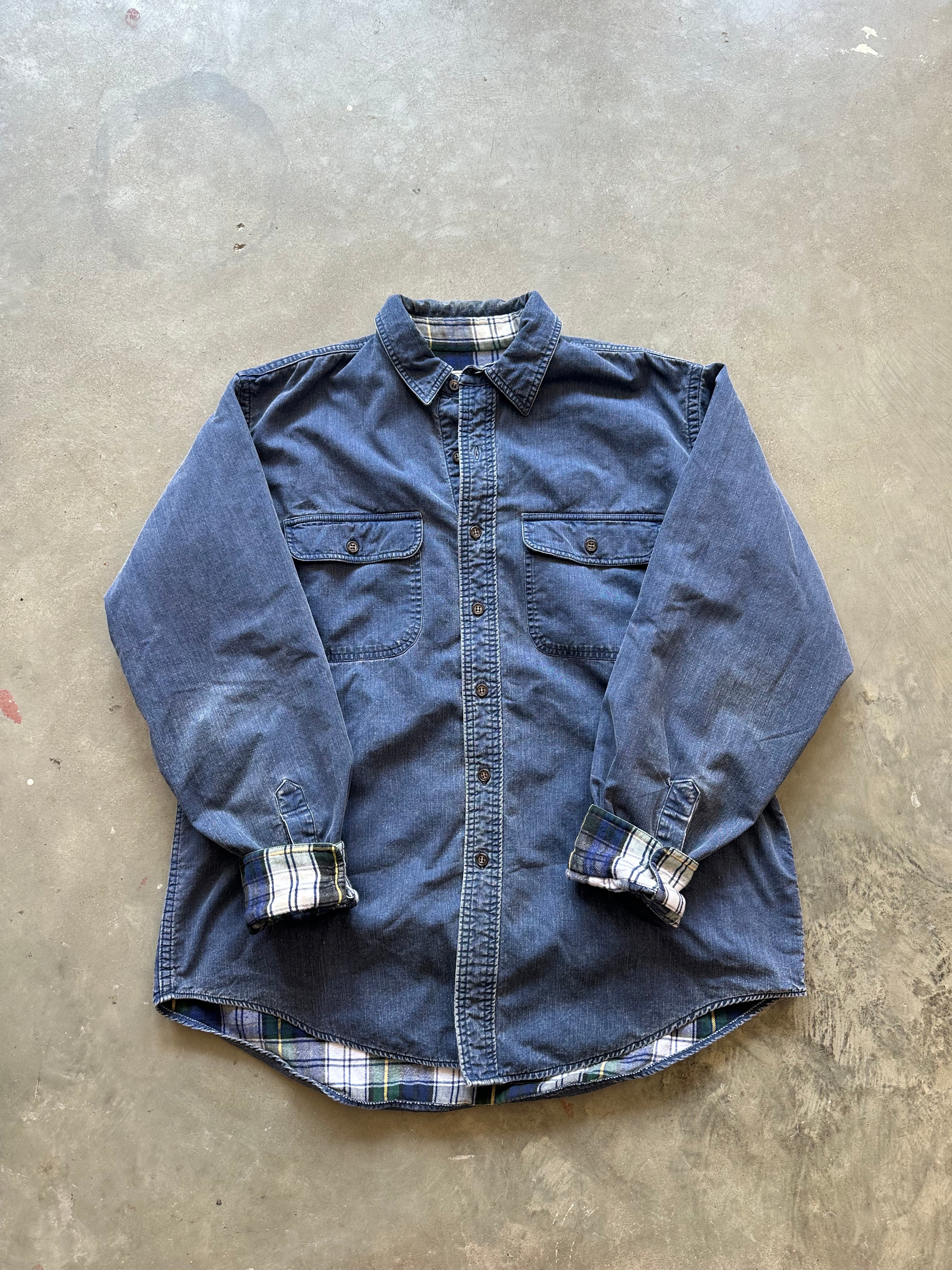 1990’s L.L. Bean Flannel Lined Button Up Shirt (L)