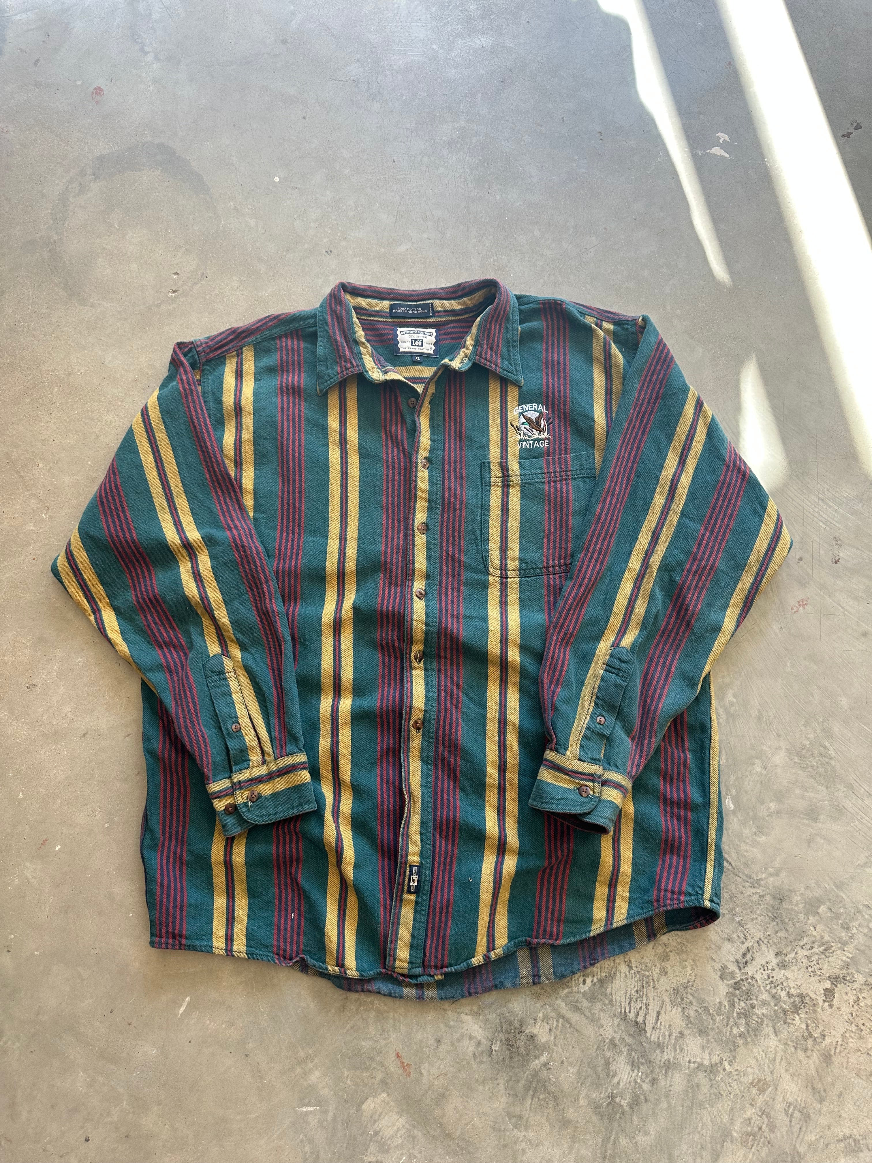 General Vintage Duck Logo Button-Up Shirt (XL)