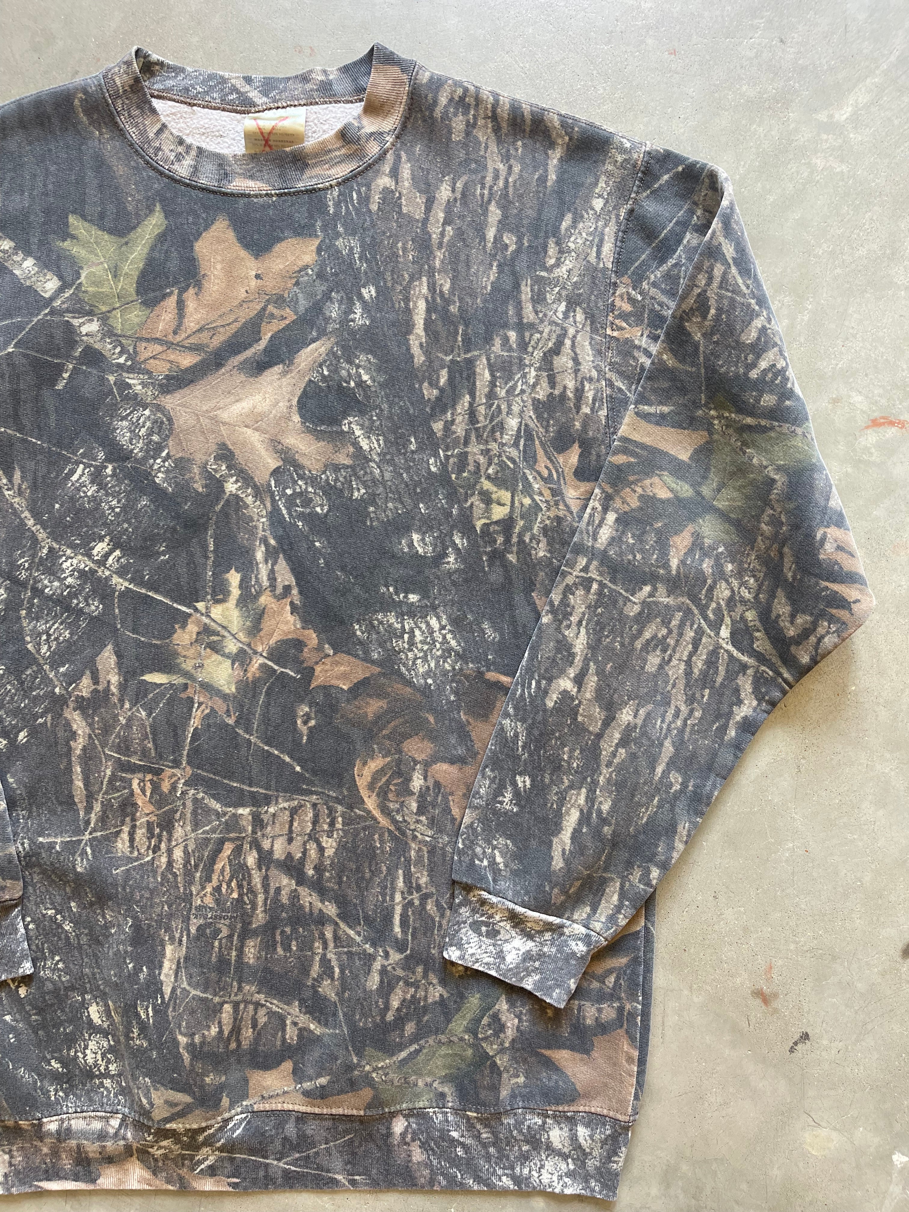Vintage Mossy Oak Camo Crewneck (M)