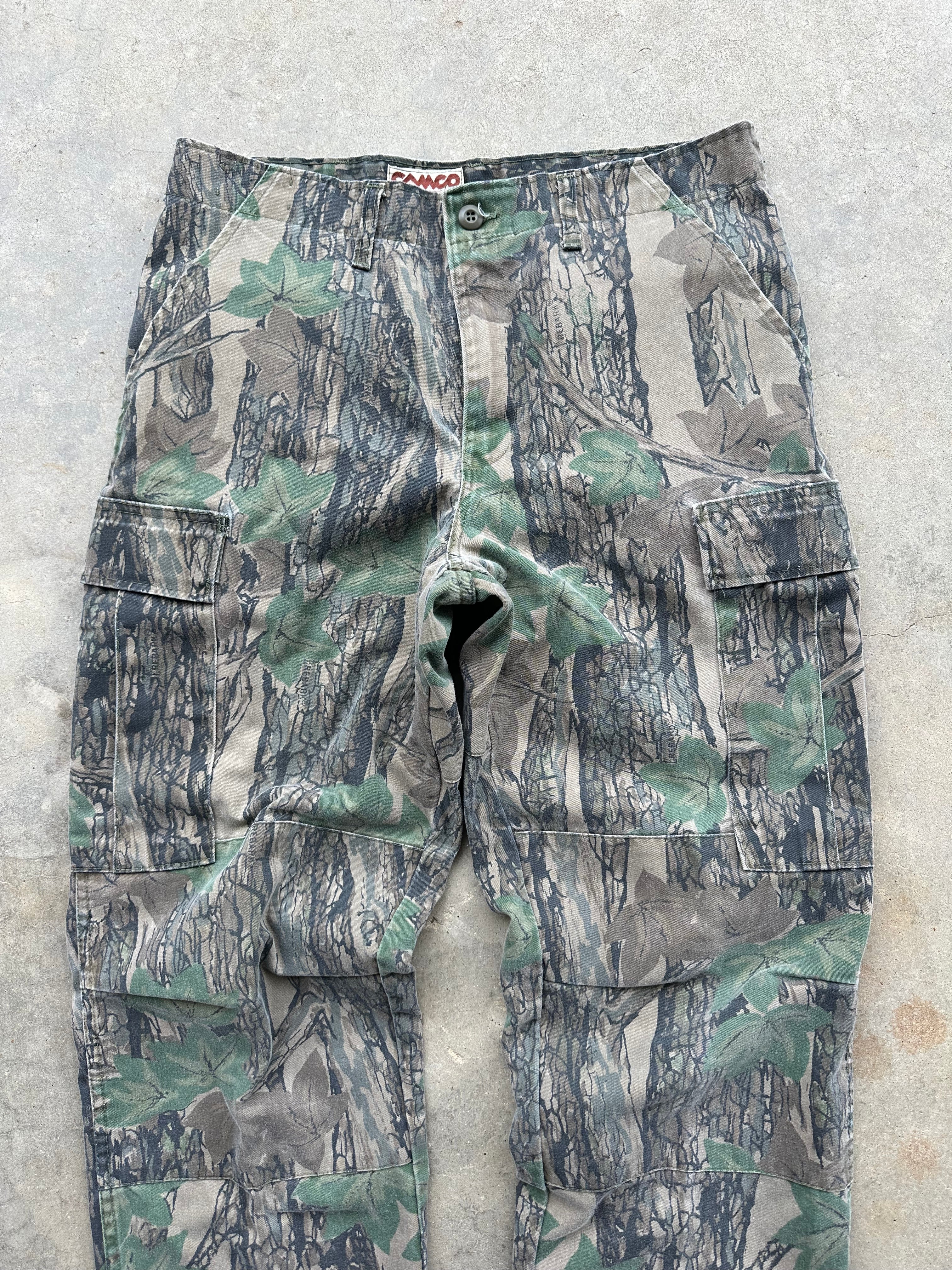 Vintage Camo Cargo Pants Adjustable Waist (29”-34”)