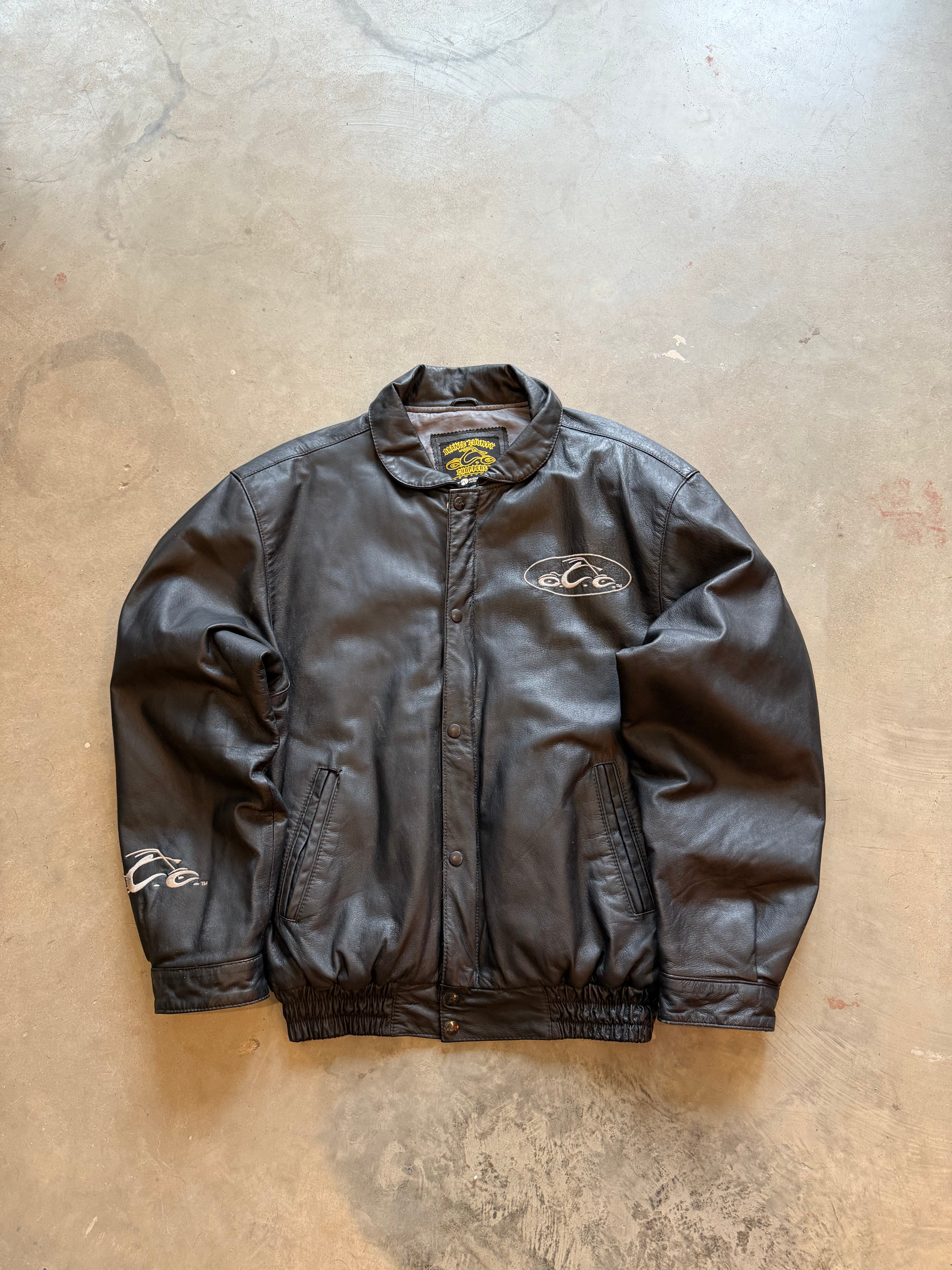 Y2K Orange County Choppers Leather Jacket (L)