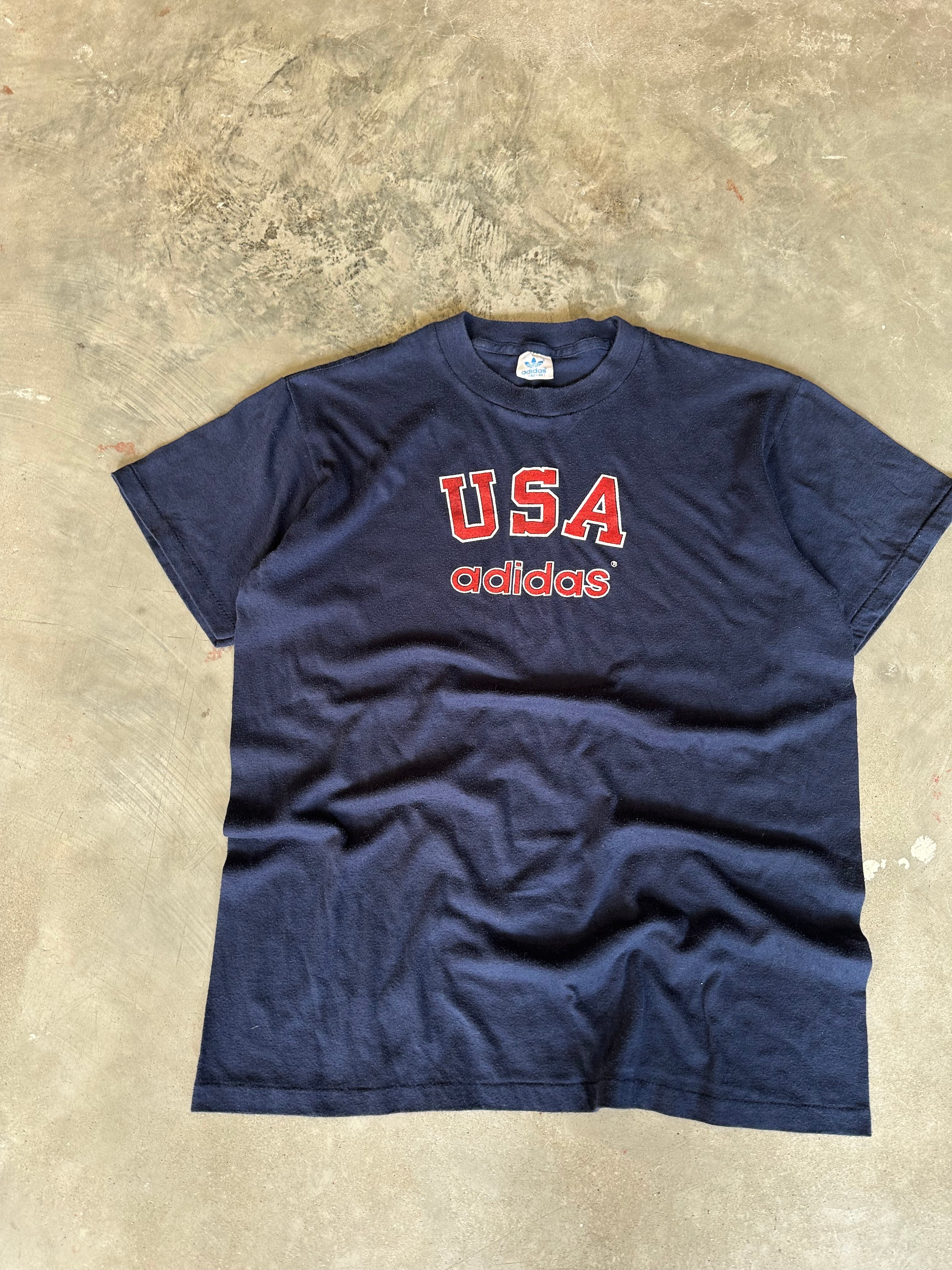1980s Adidas USA T-Shirt (L)