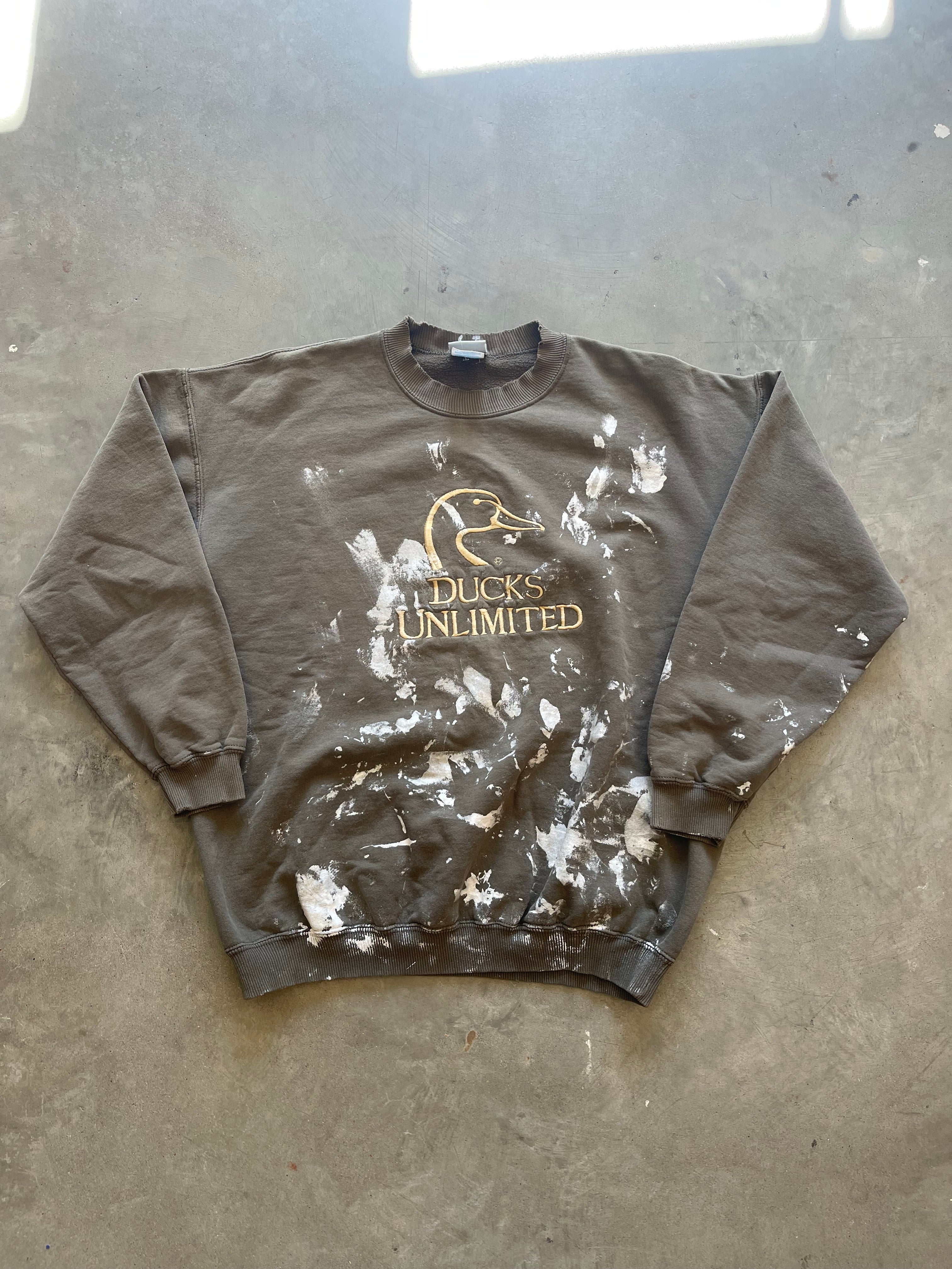 Vintage Thrashed Ducks Unlimited Crewneck (L)