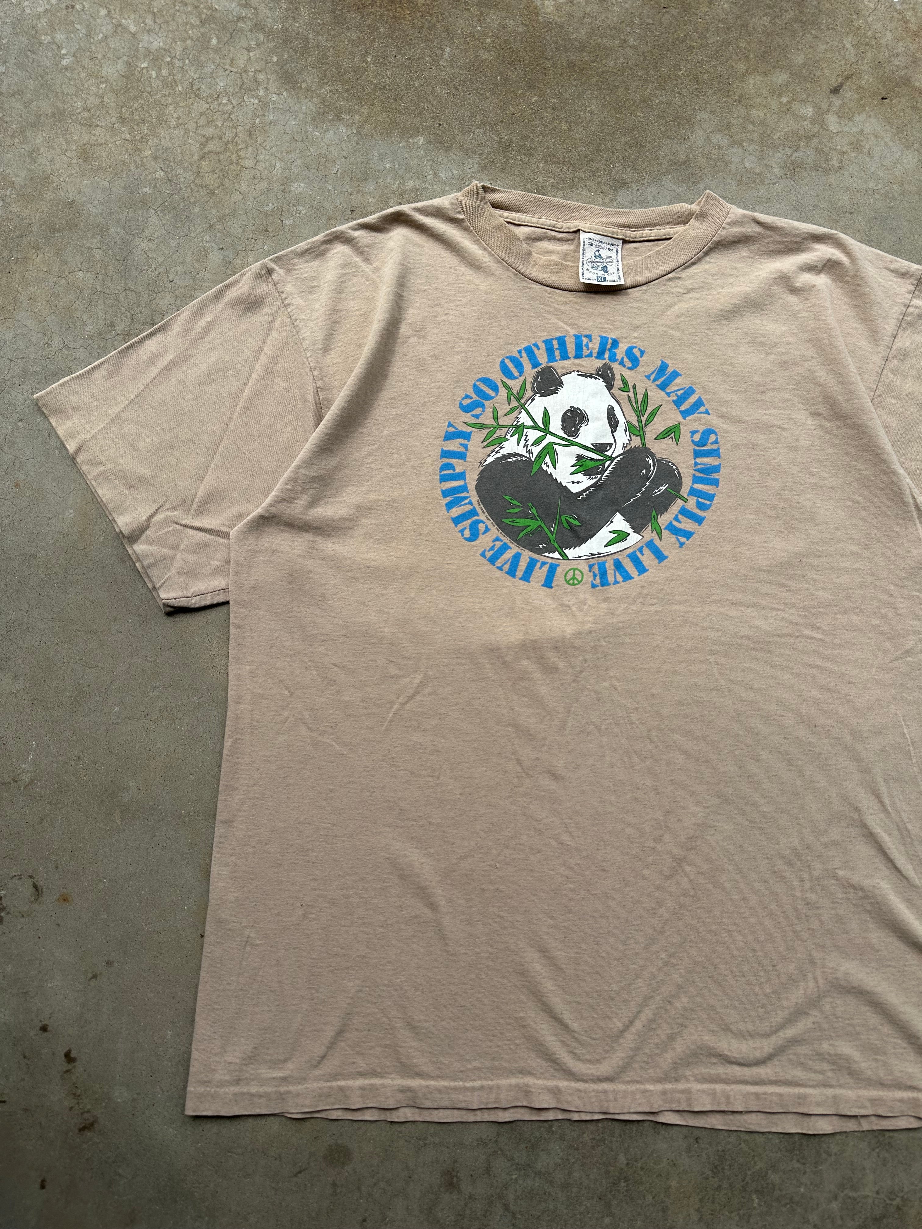 1990s Panda Live Simply T-Shirt (XL)