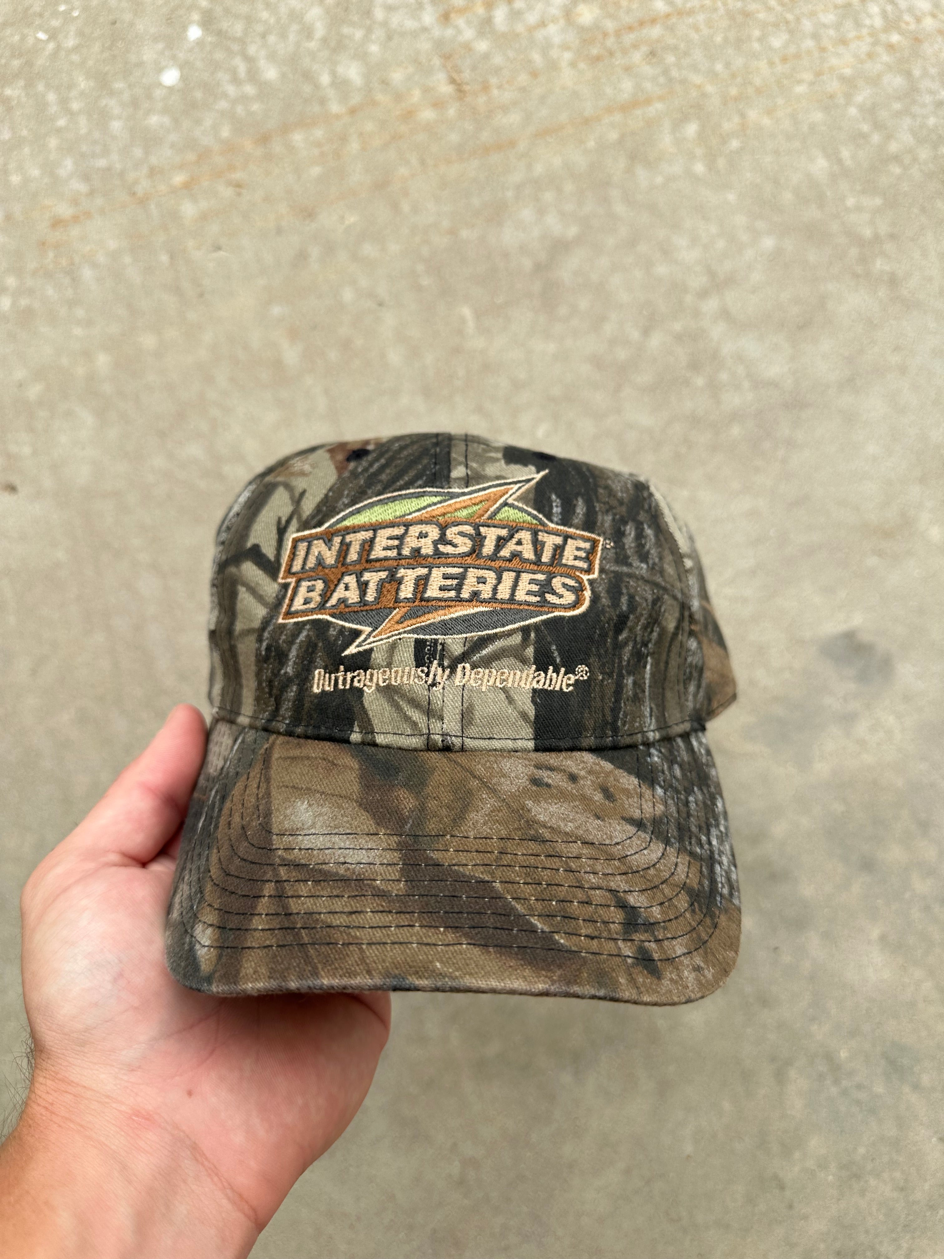 Vintage Interstate Batteries Camo Snapback