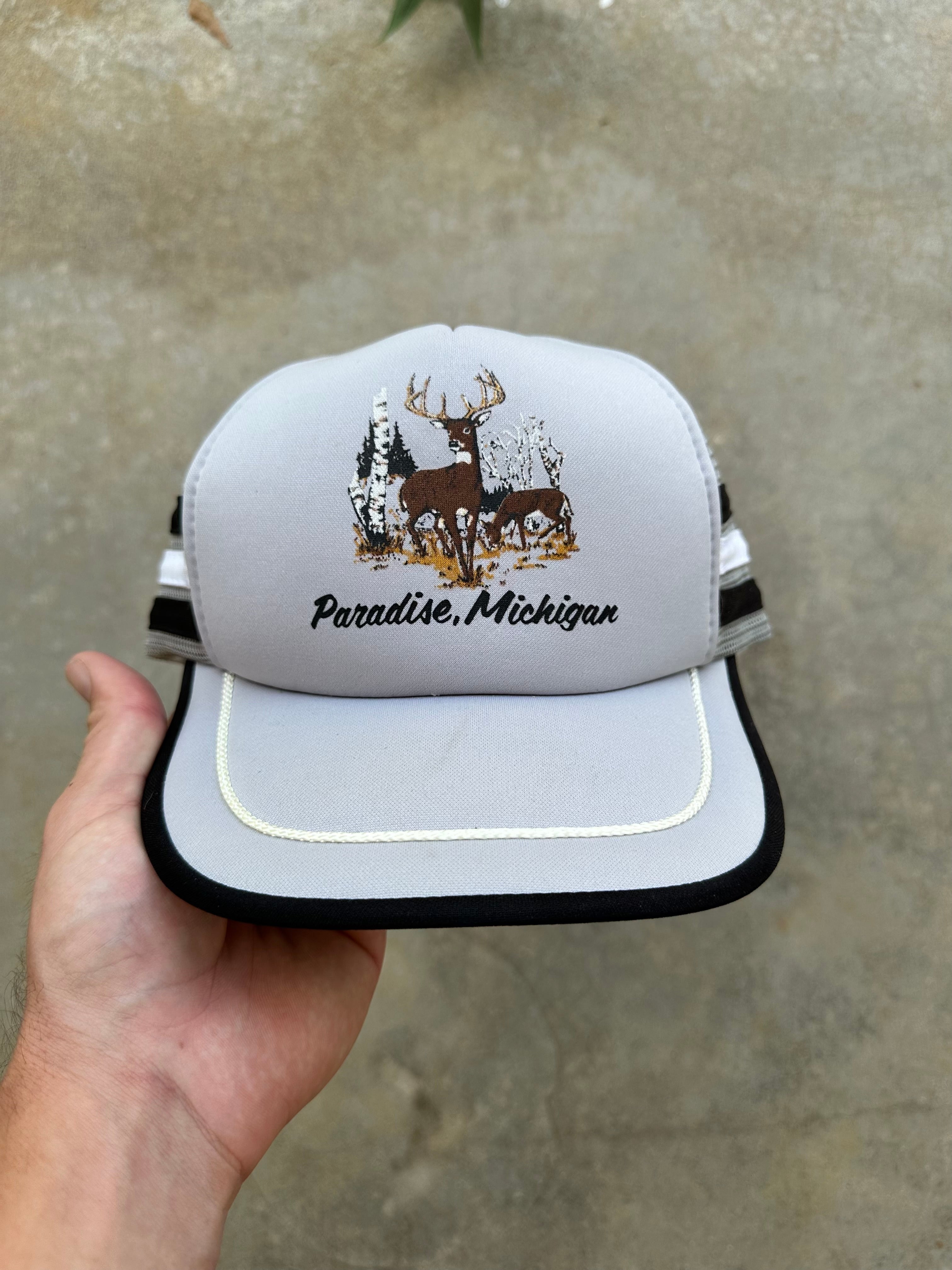 1980s Paradise Michigan 3-Stripe SnapBack