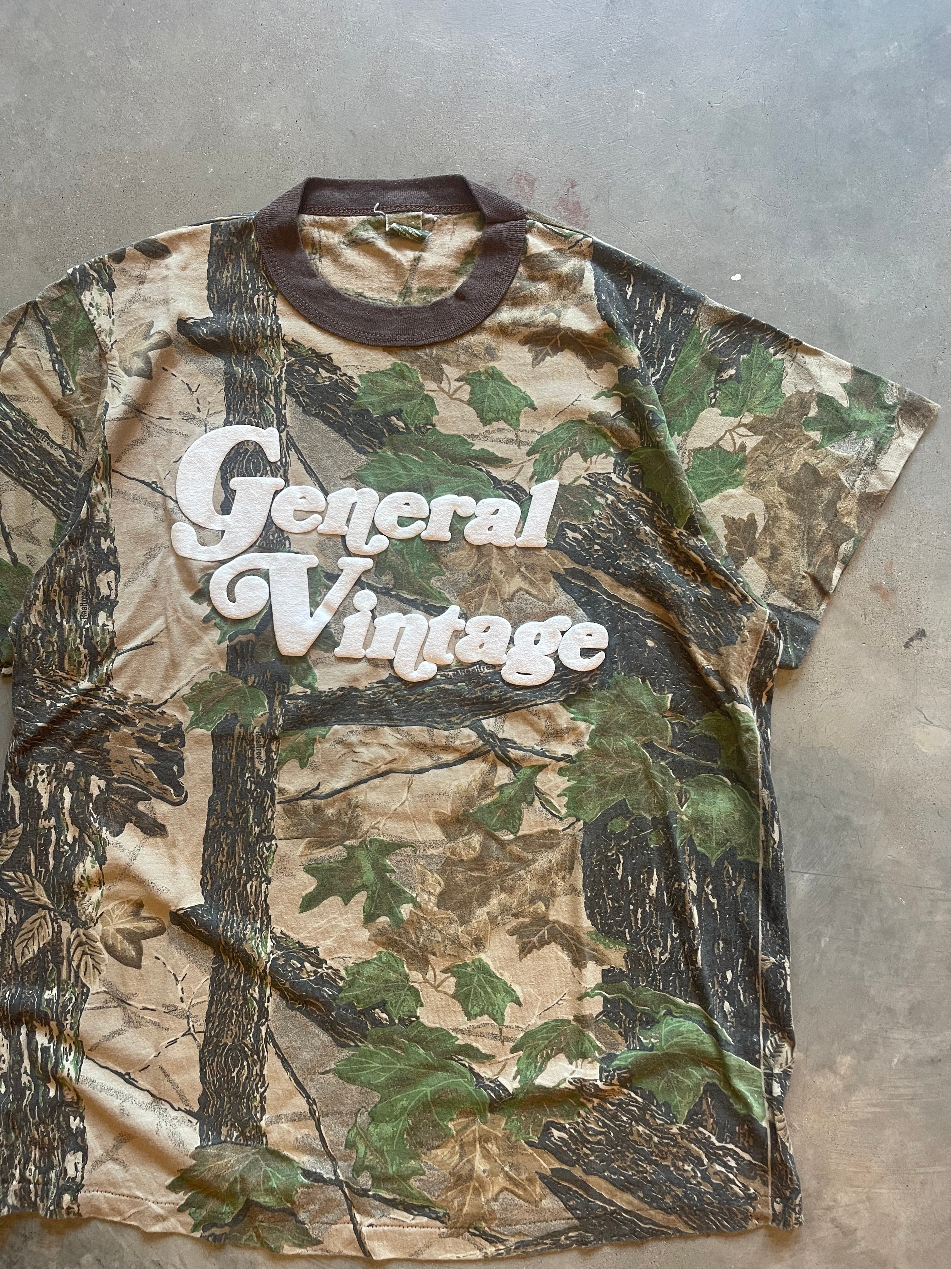 General Vintage Camo Puff Print Shirt (L)