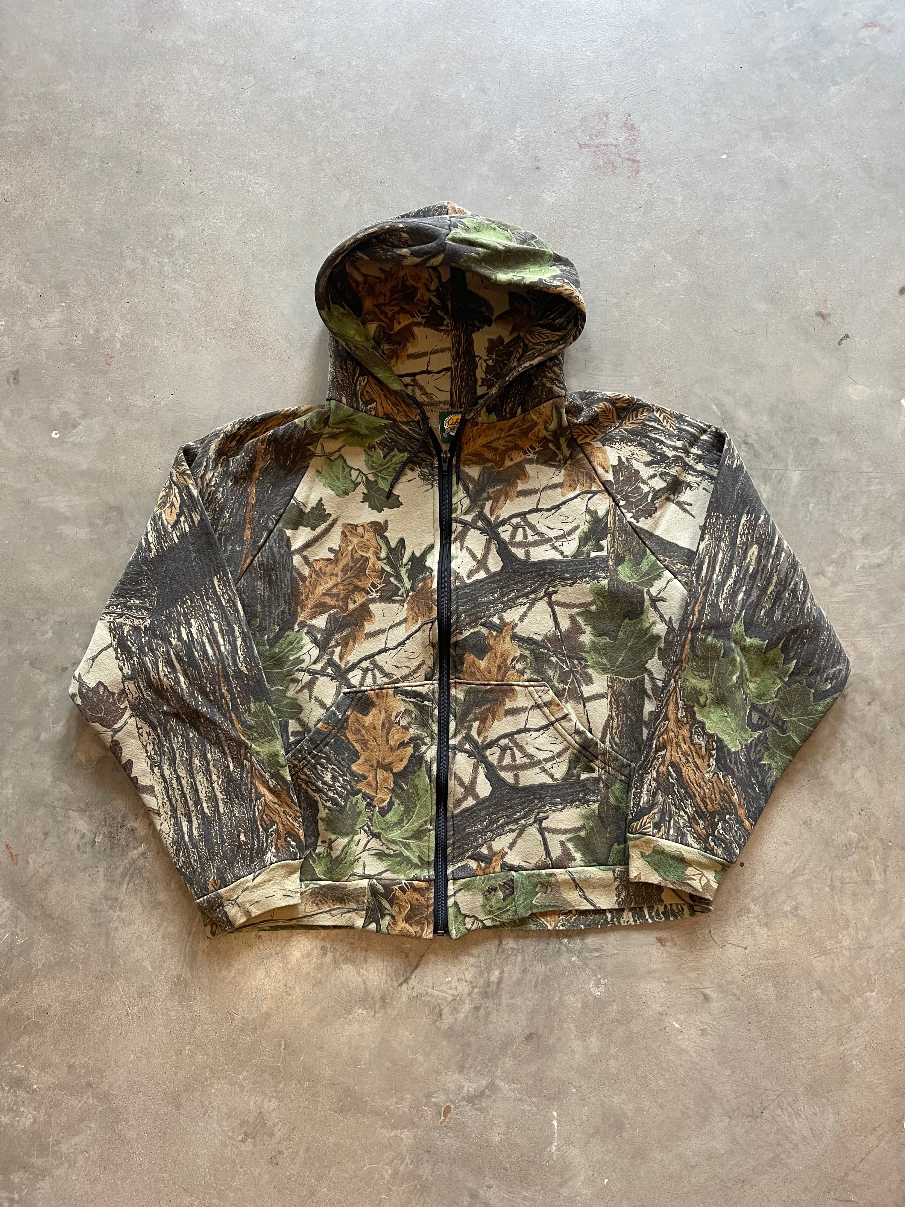 Vintage Realtree Camo Zip-Up Hoodie (XL)
