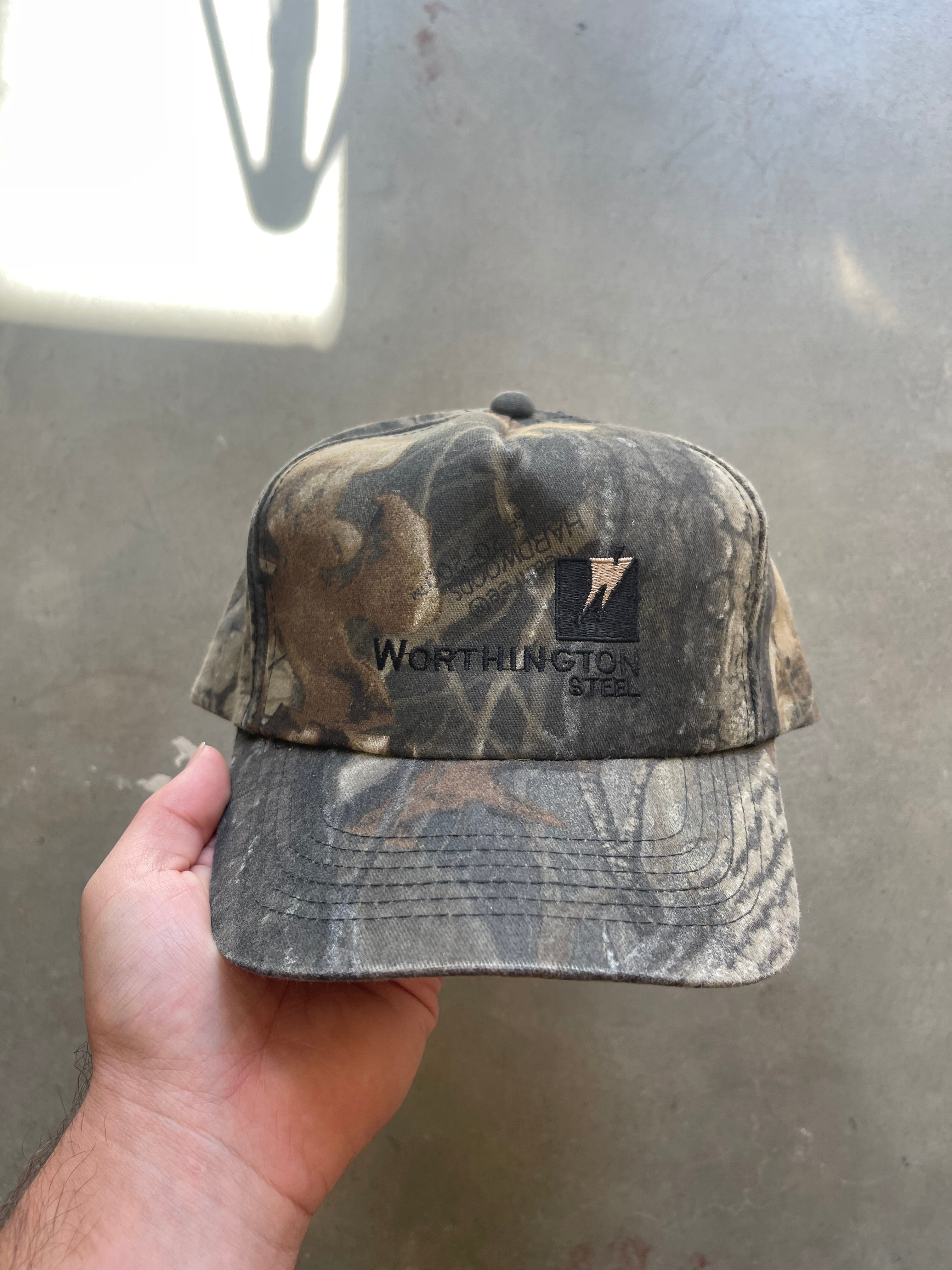 Vintage Worthington Steel Camo Hat