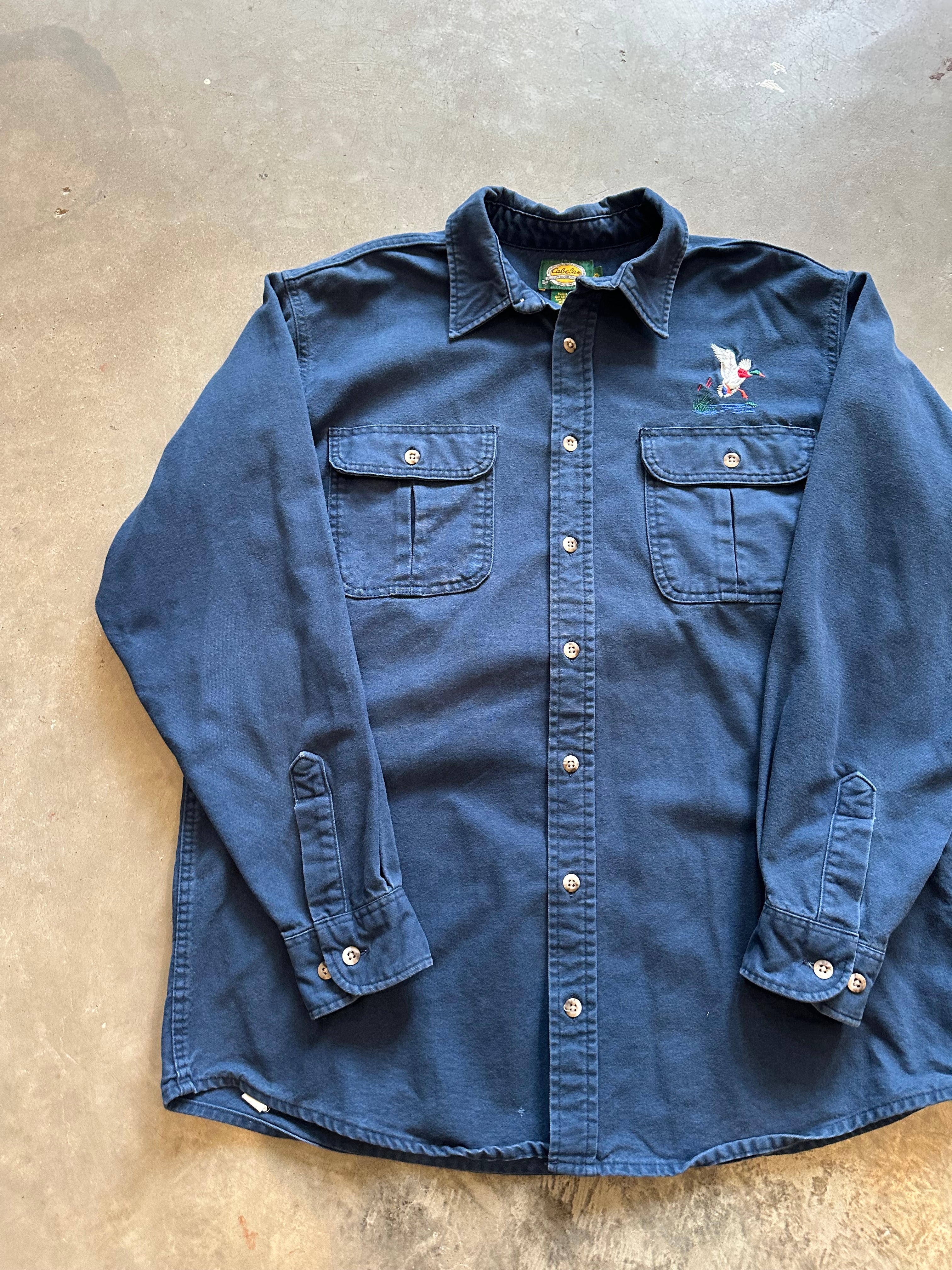 Vintage Cabela’s Mallard Button-Up Shirt (XL-Tall)