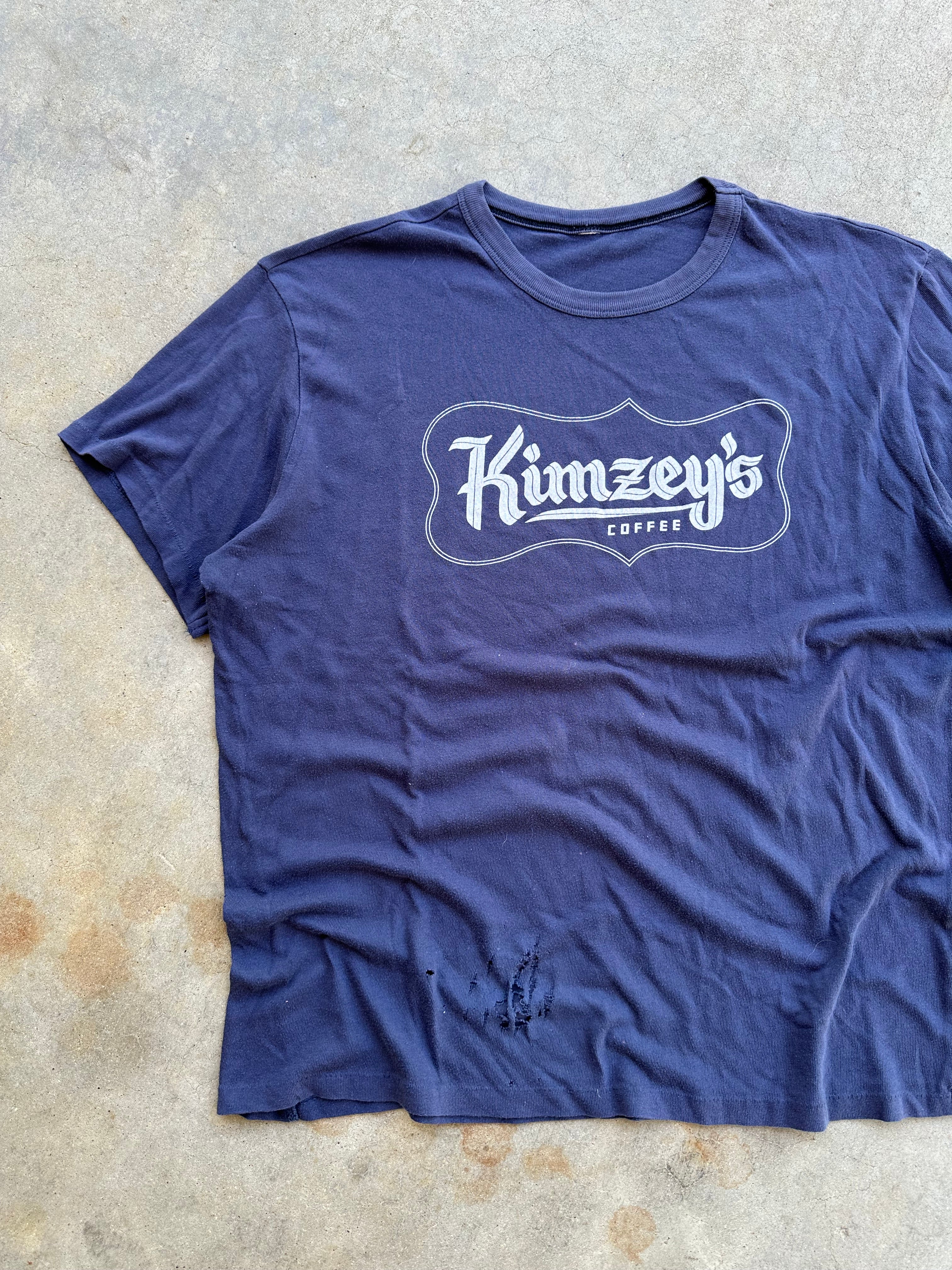 1980s Distressed Kimzey’s Coffee T-Shirt (L)