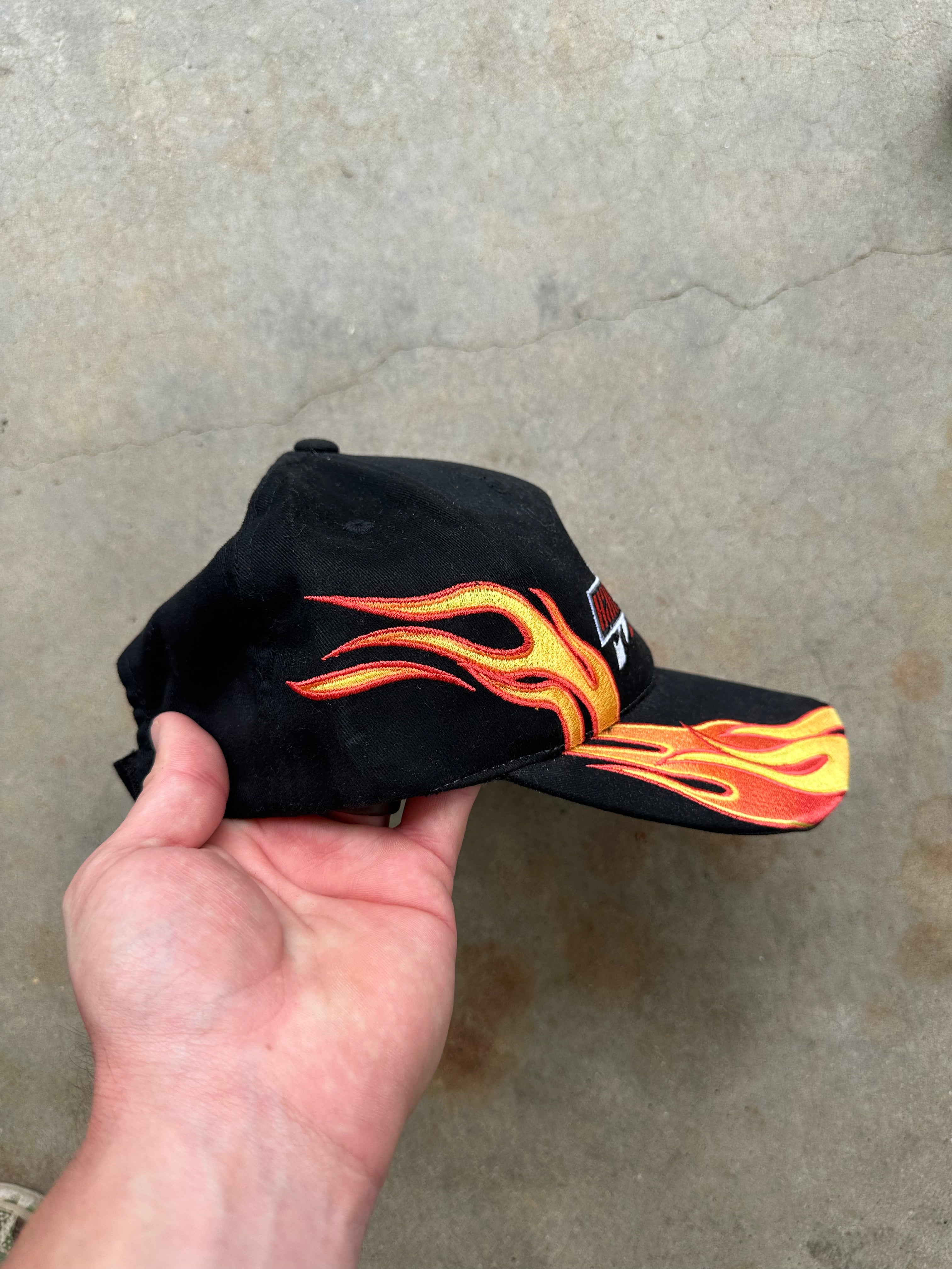 Vintage Harley Davidson Flames Velcro Back