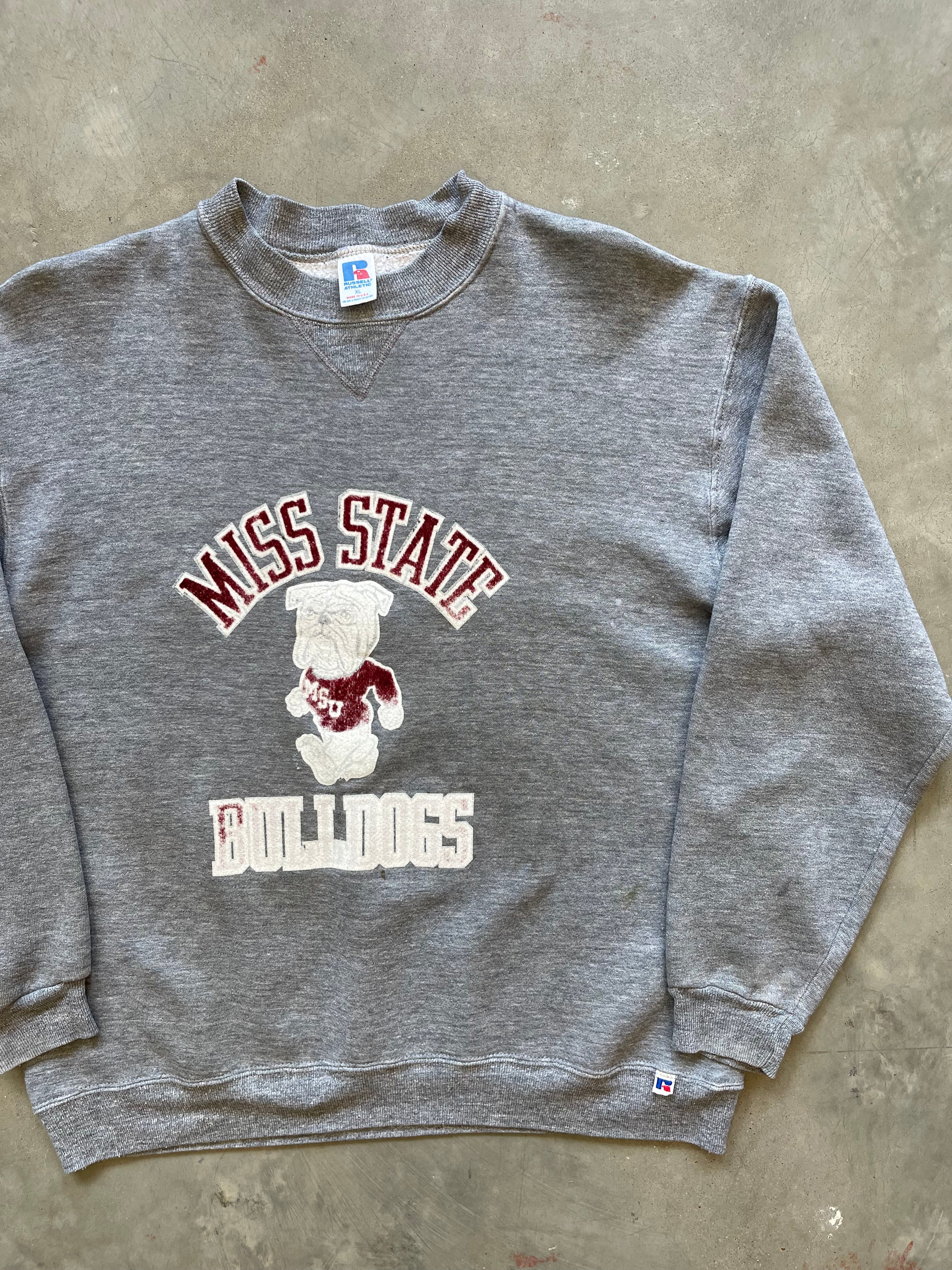 1980’s Faded Mississippi State University Crewneck (M/L)