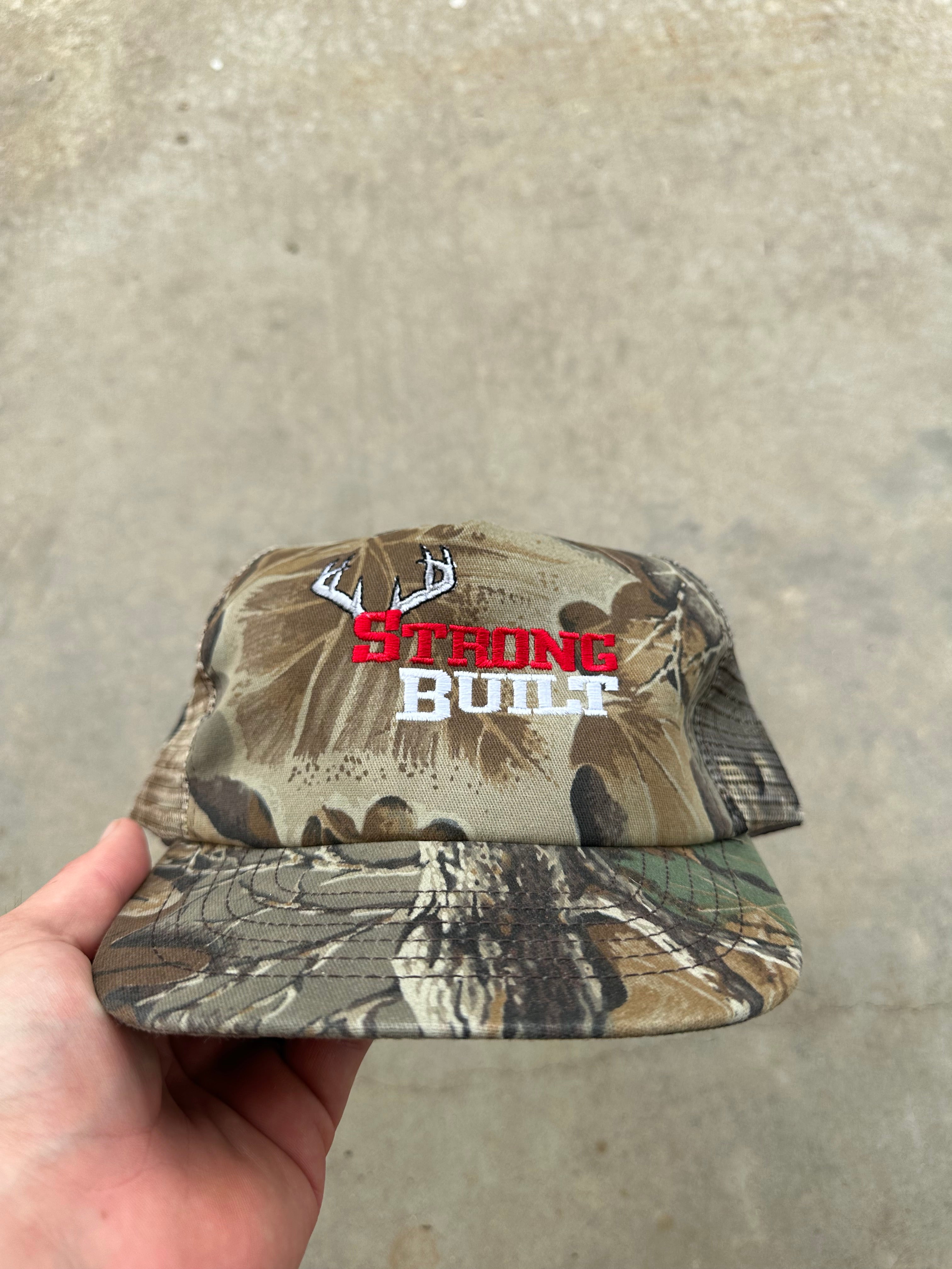 Vintage “Strong Built” Camo Hat