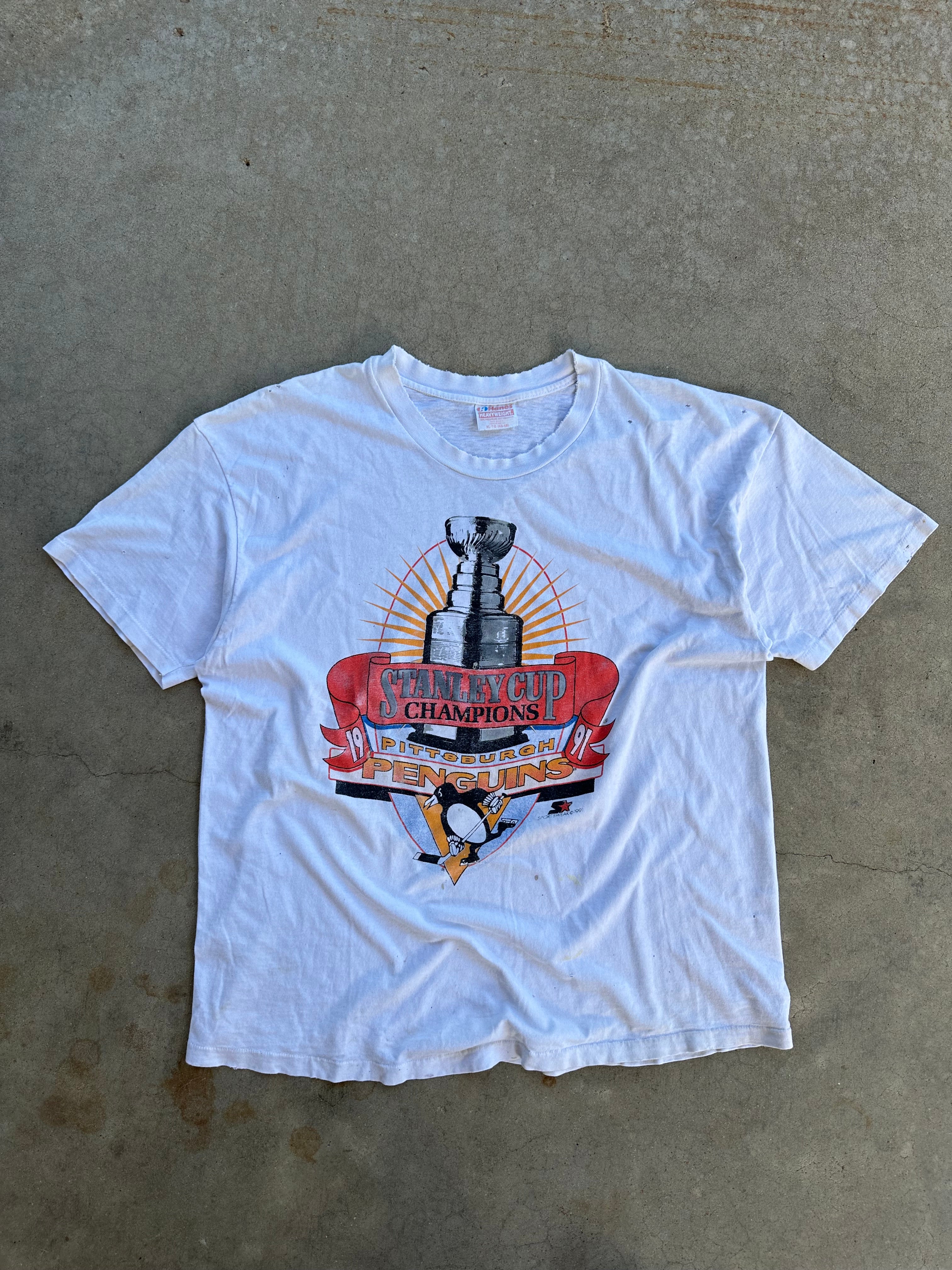 1991 Thrashed Stanley Cup Champion T-shirt (XL)