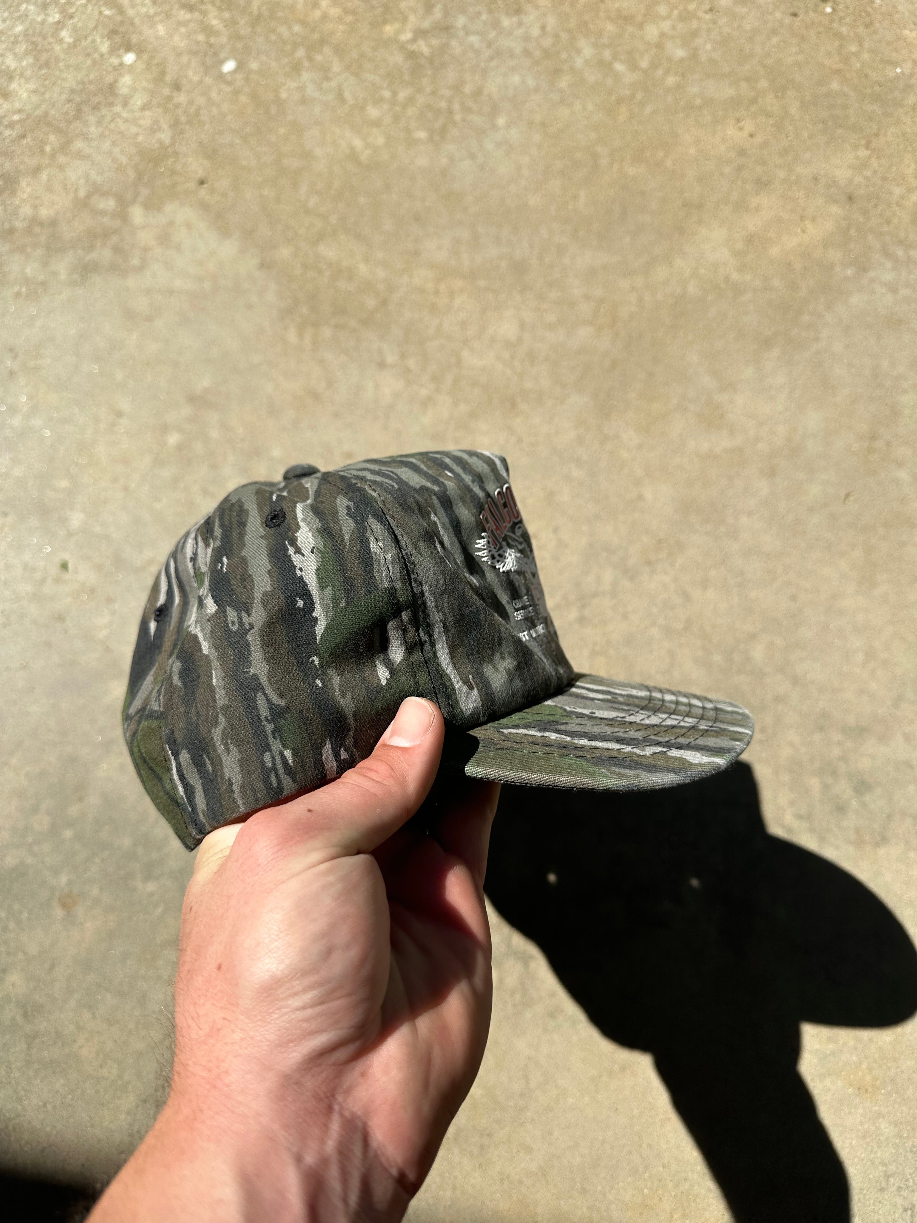 1990s Falcon Equip Camo Snapback