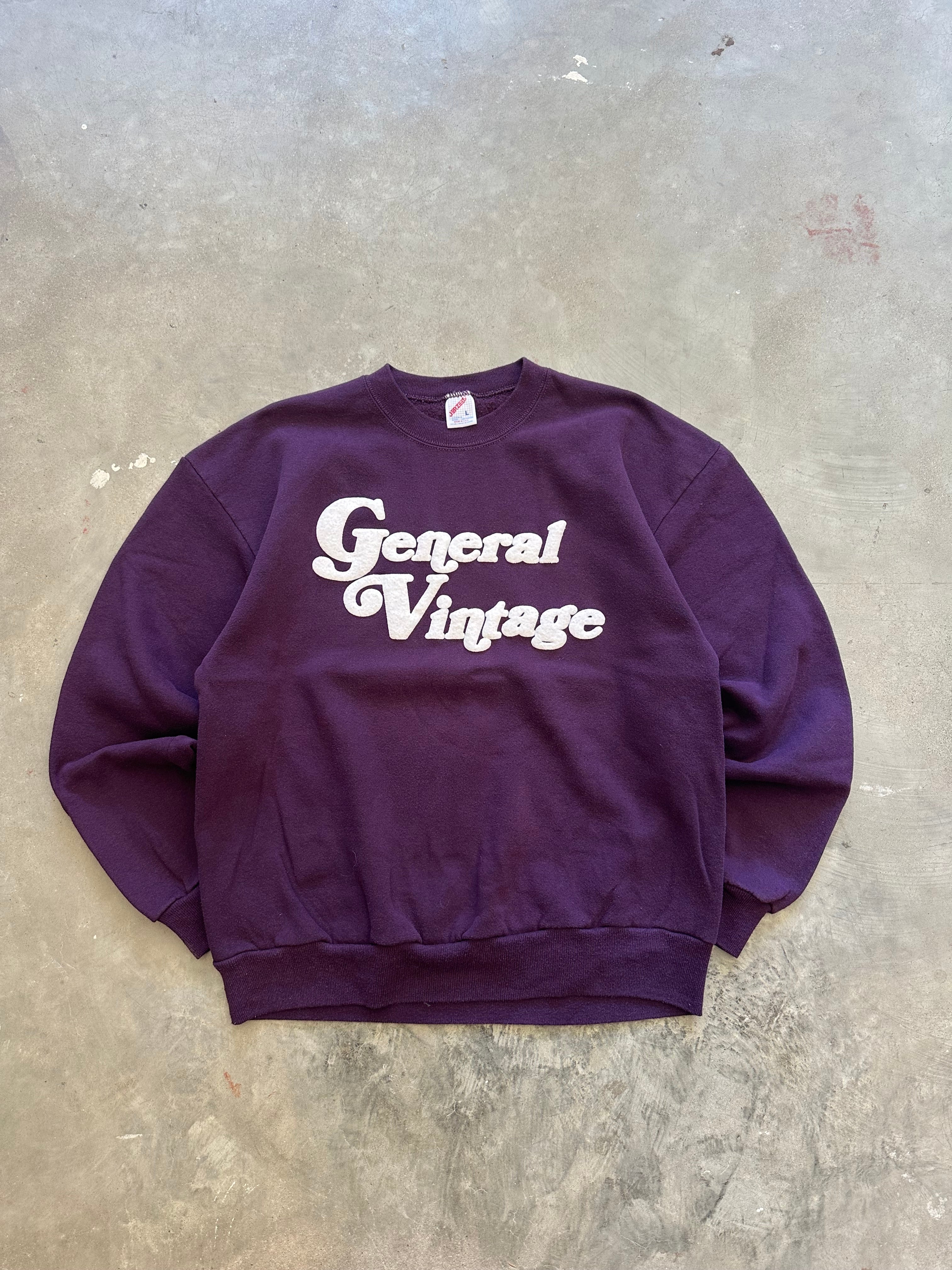 General Vintage Puff Print Crewneck (M)