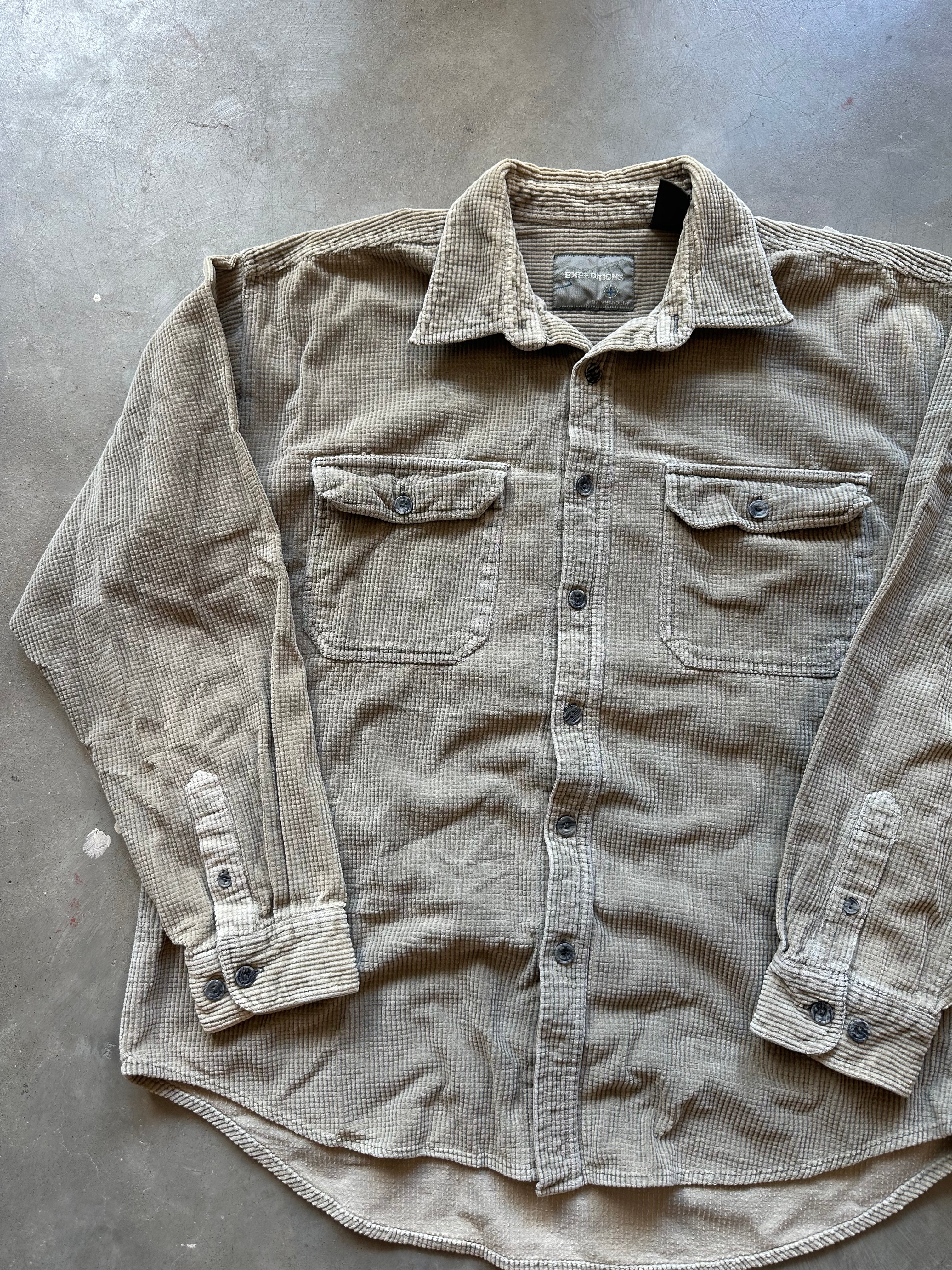 Vintage Expeditions Waffle Button Up Shirt (L)
