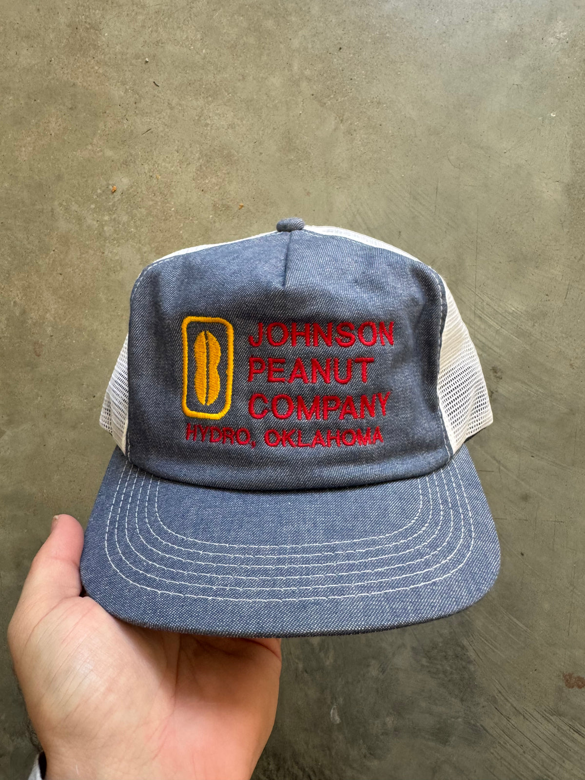 1980s Johnson Peanut Company Denim Hat