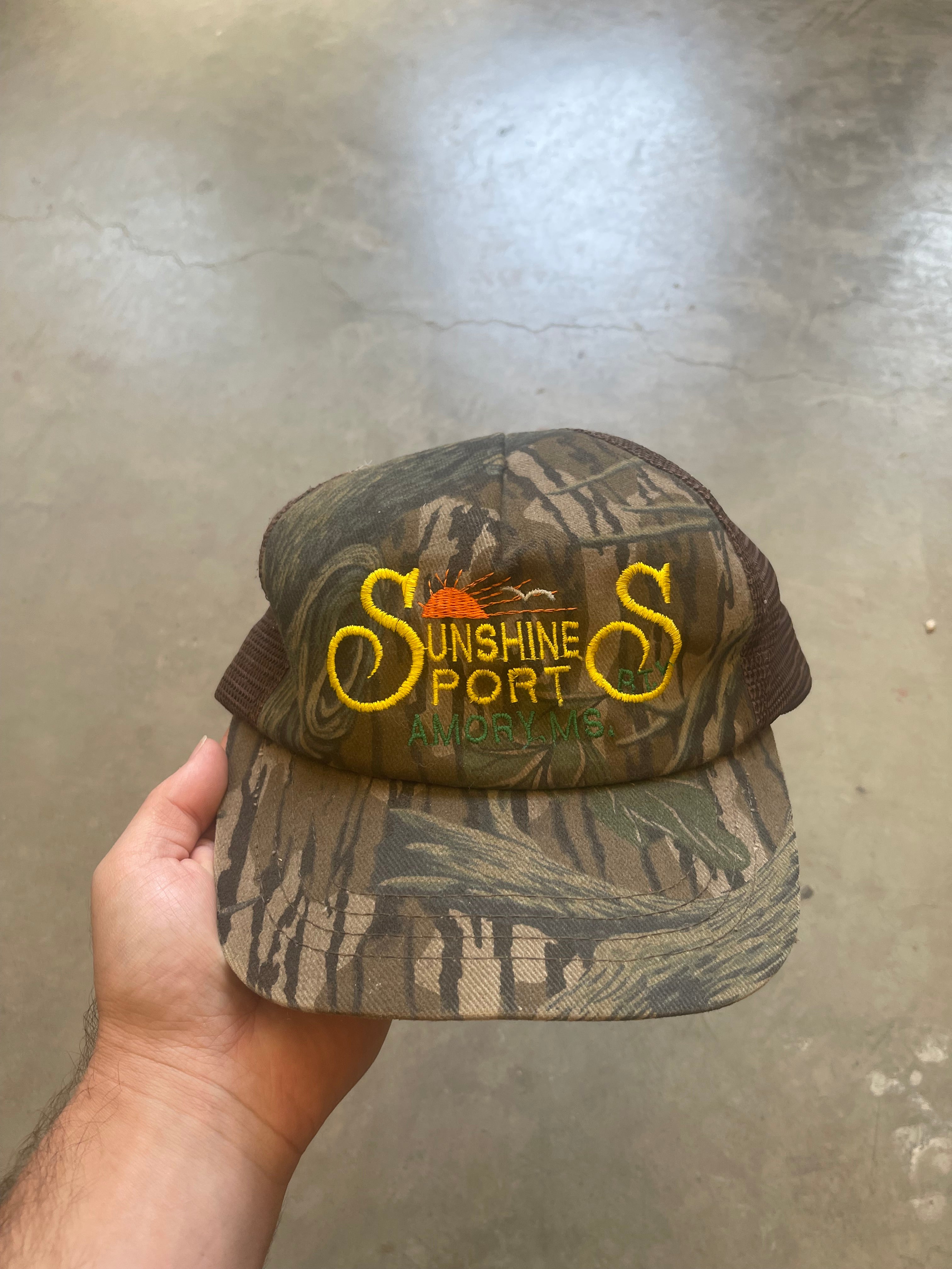 Vintage Mossy Oak Camo Sunshine Sport Mississippi Hat