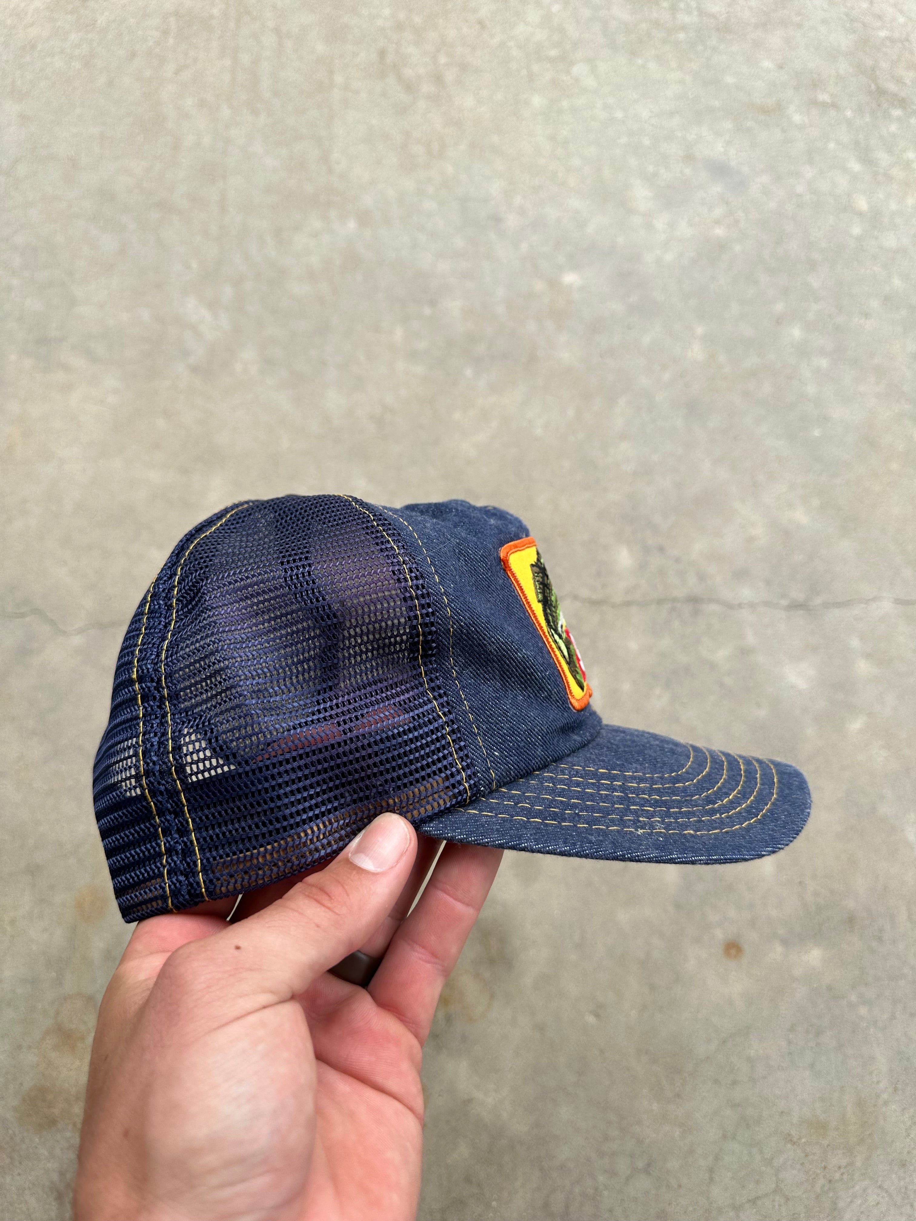 Vintage Garcia Fishing Denim SnapBack Hat