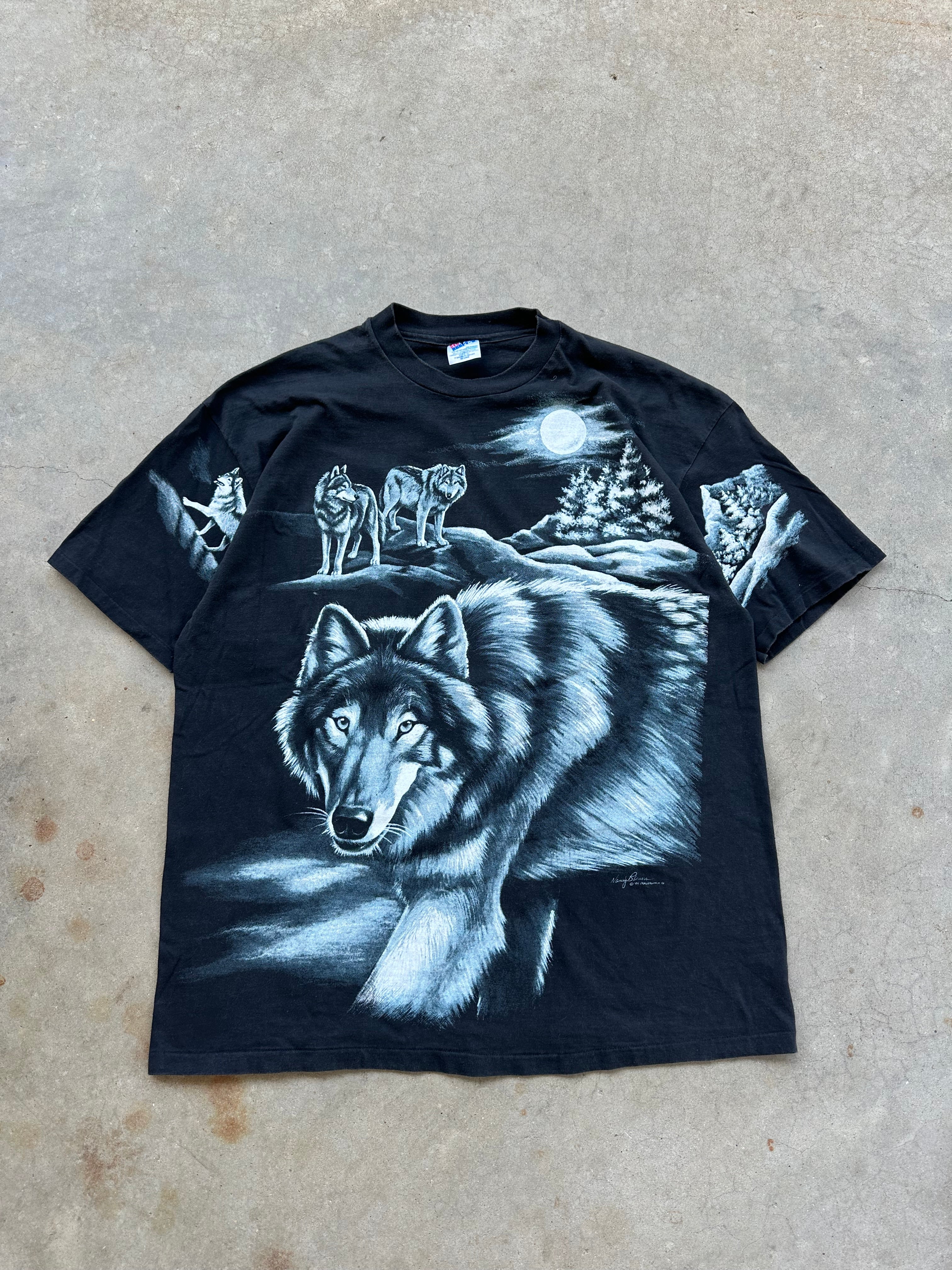 1990’s Wolf AOP T-Shirt (XXL)