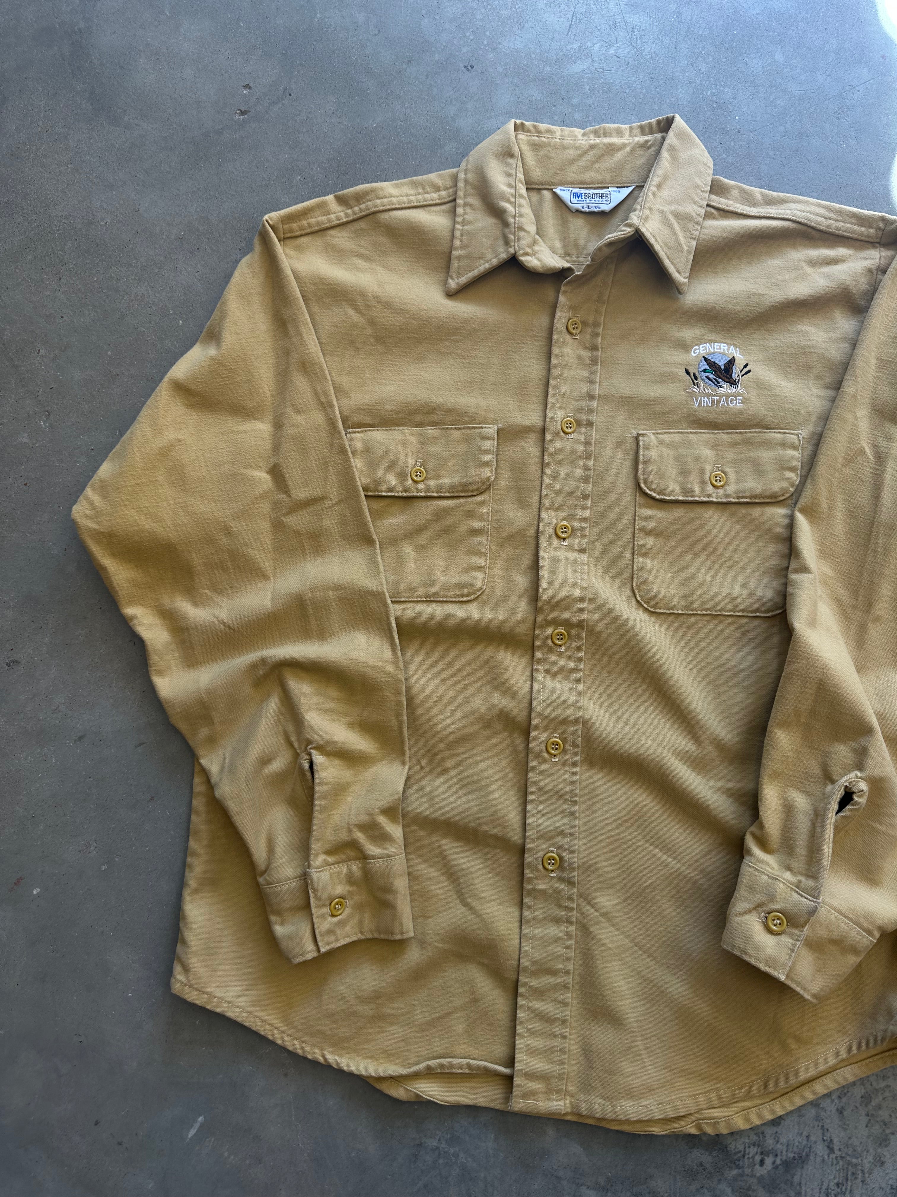 General Vintage Duck Logo Chamois Shirt (L)