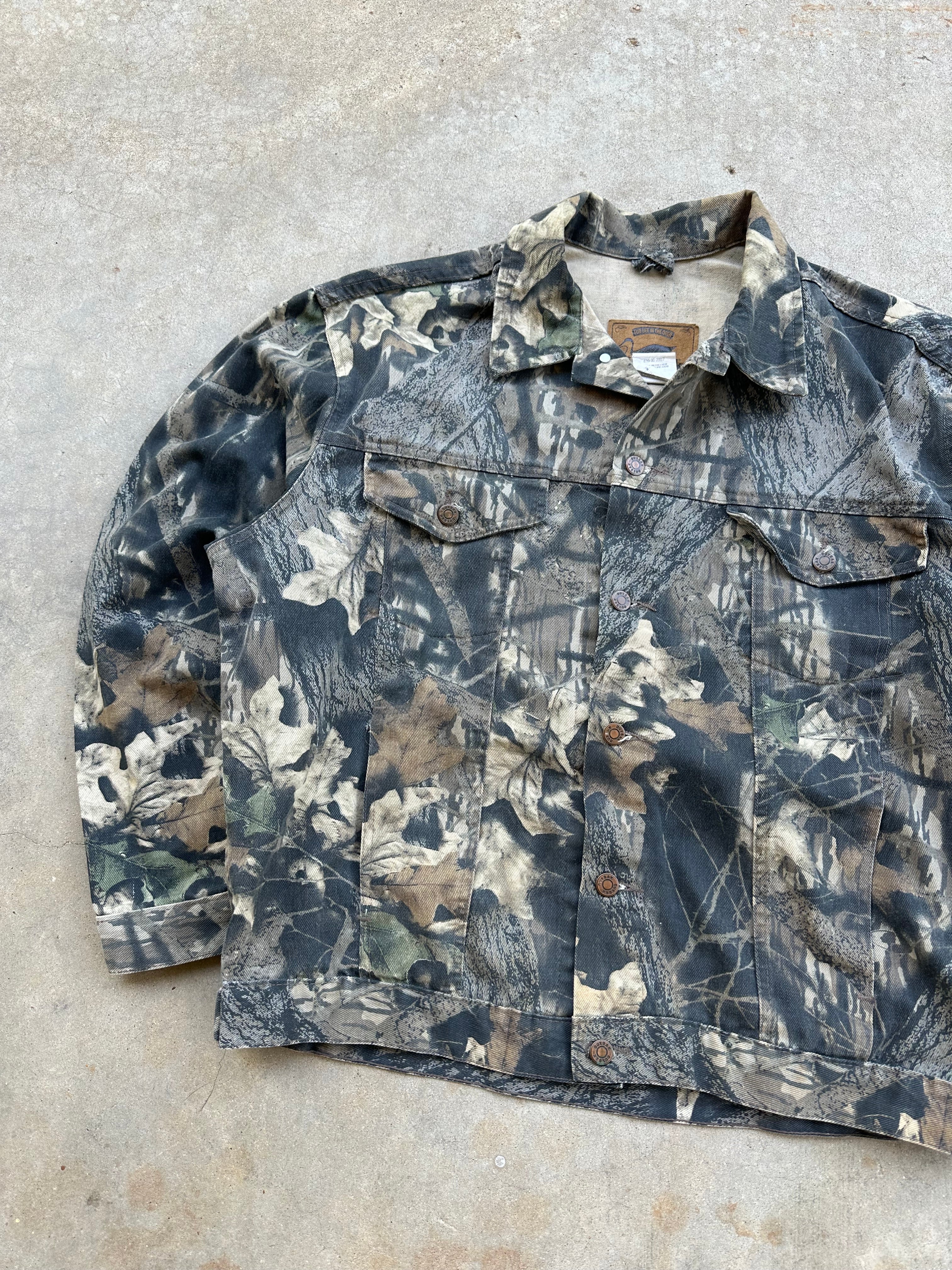 Vintage Duxbak Camo Denim Jacket (L/XL)