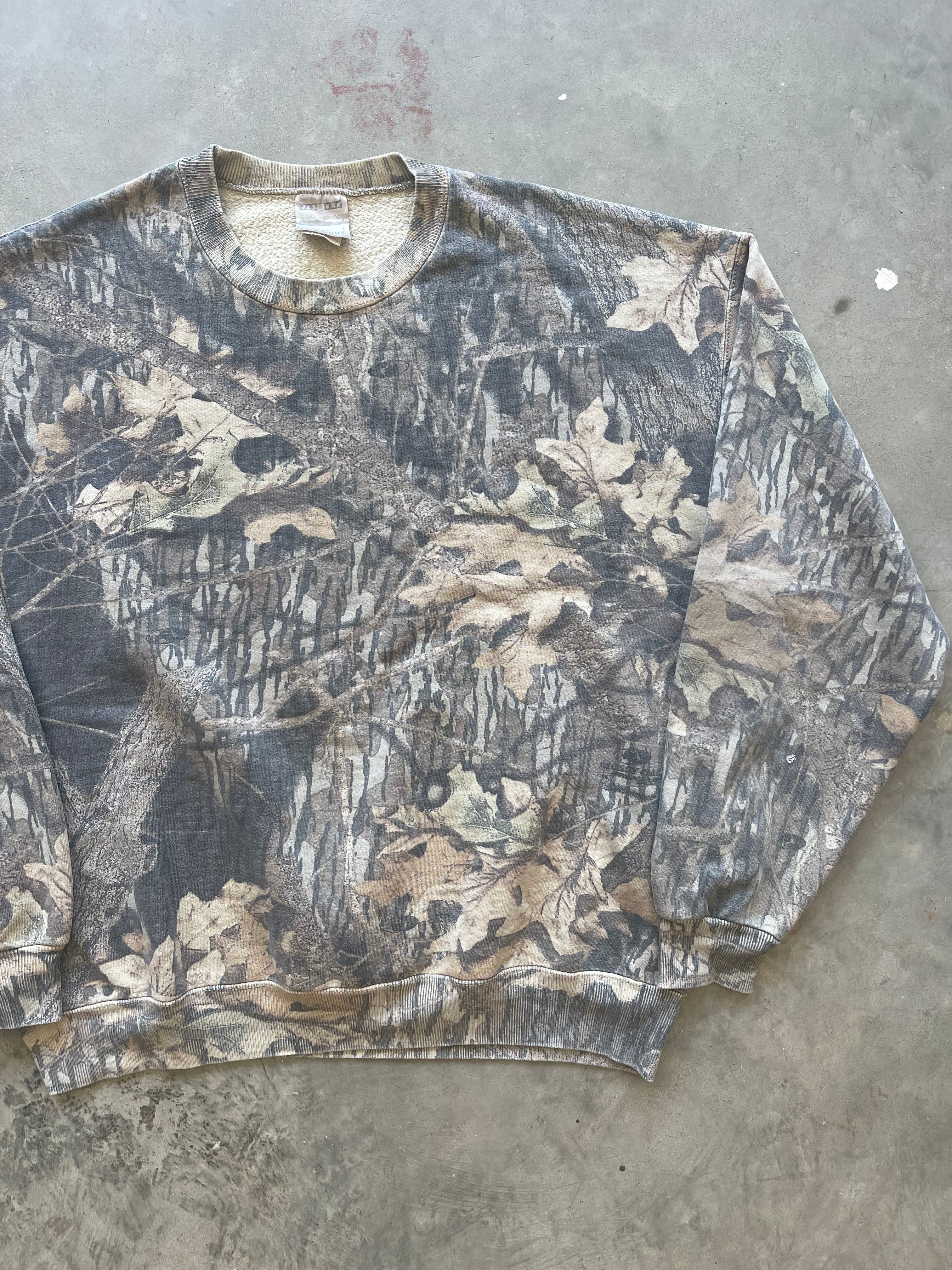 Vintage Faded Camo Crewneck (XL)