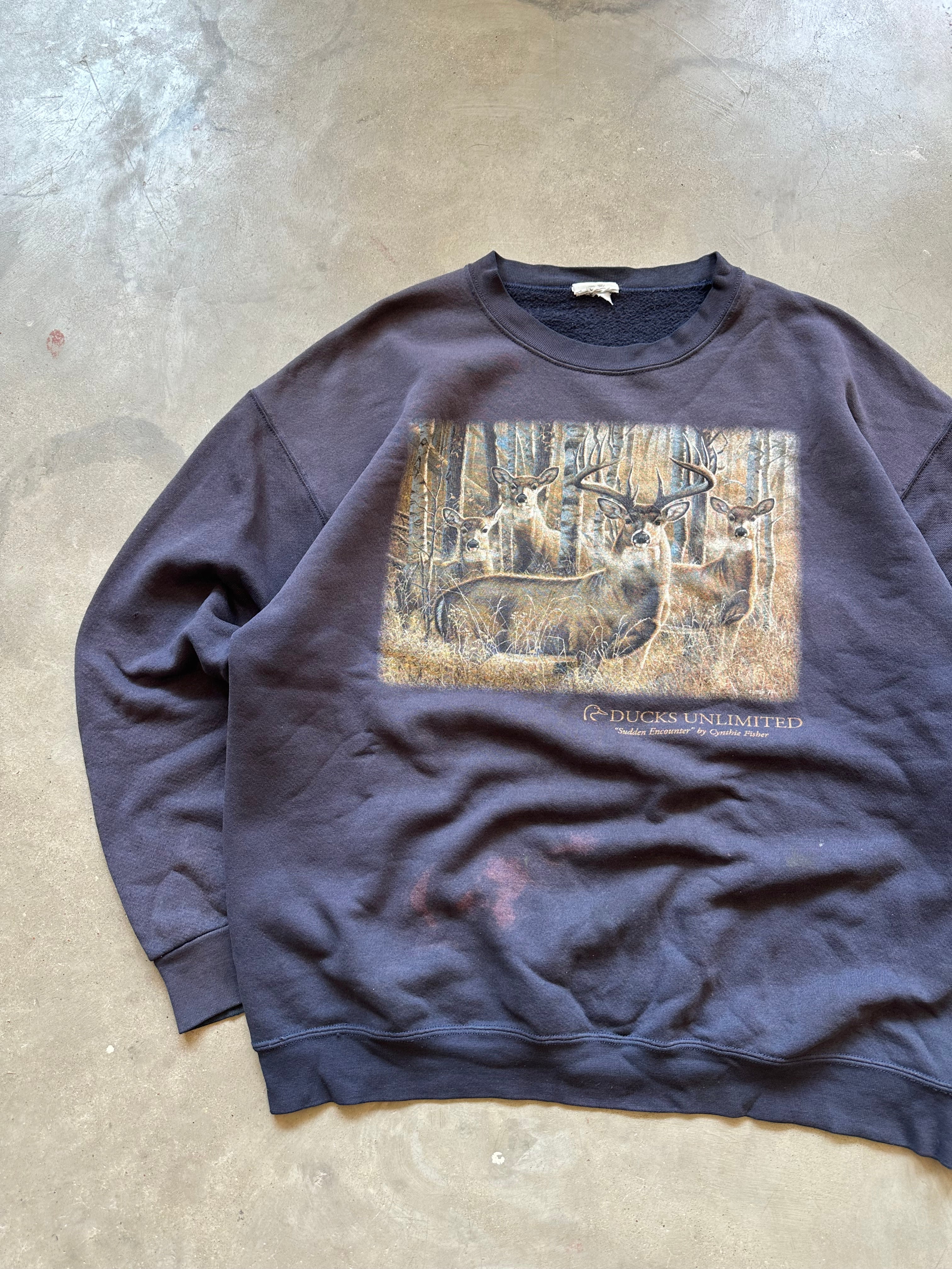 Vintage Thrashed Ducks Unlimited Crewneck (XL)