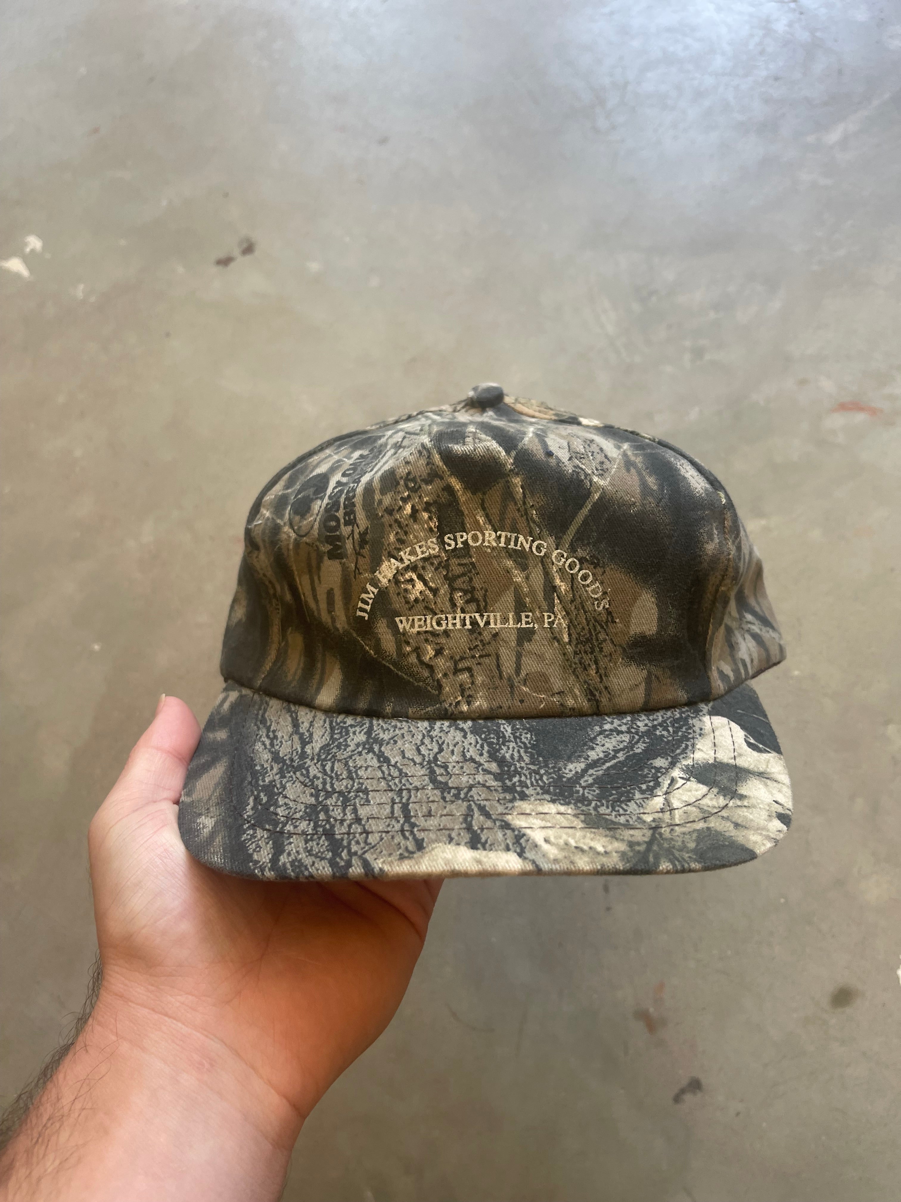 Vintage Mossy Oak Camo Jim Hakes Sporting Goods Hat