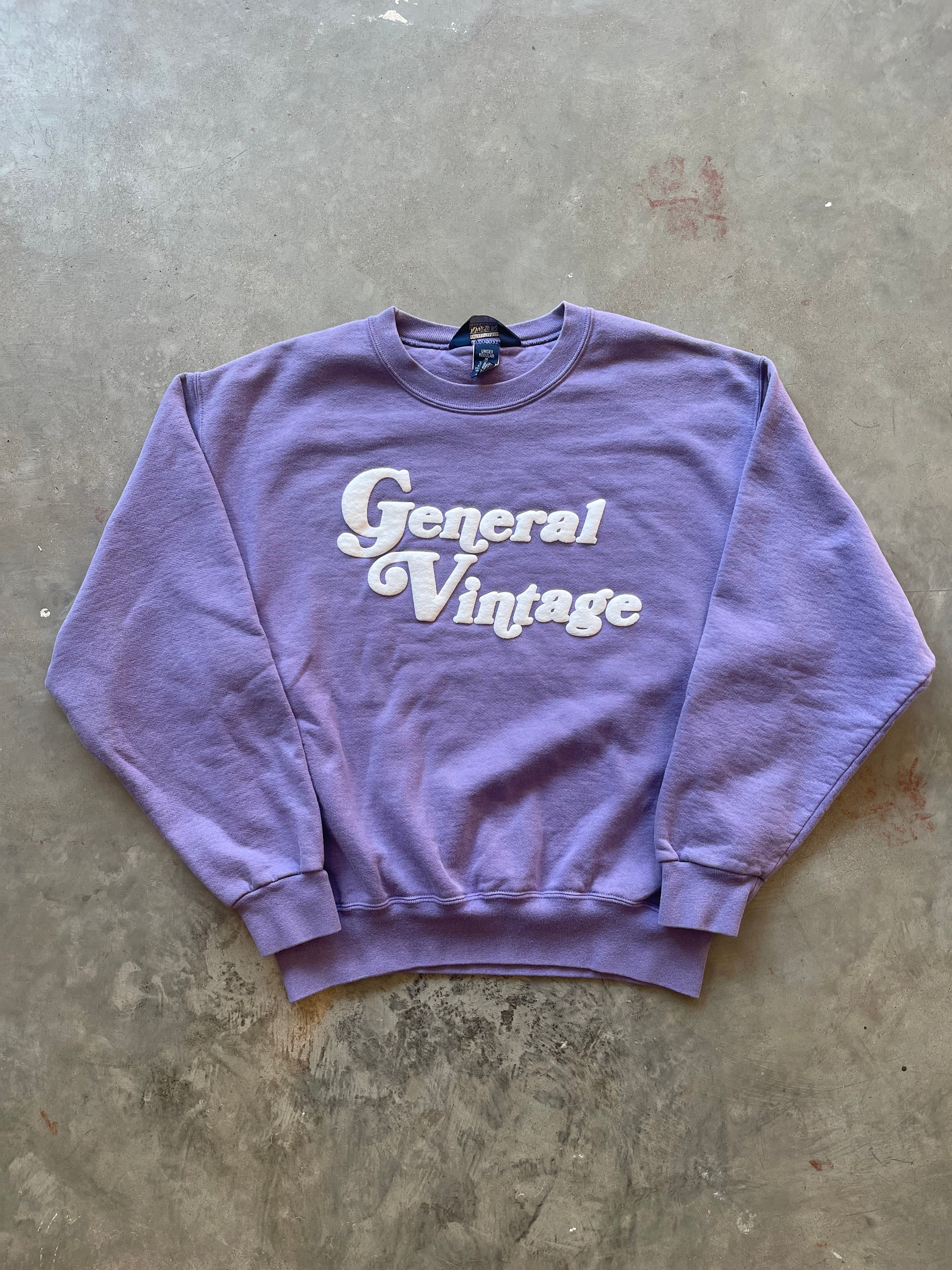 General Vintage Puff Print Crewneck (M)