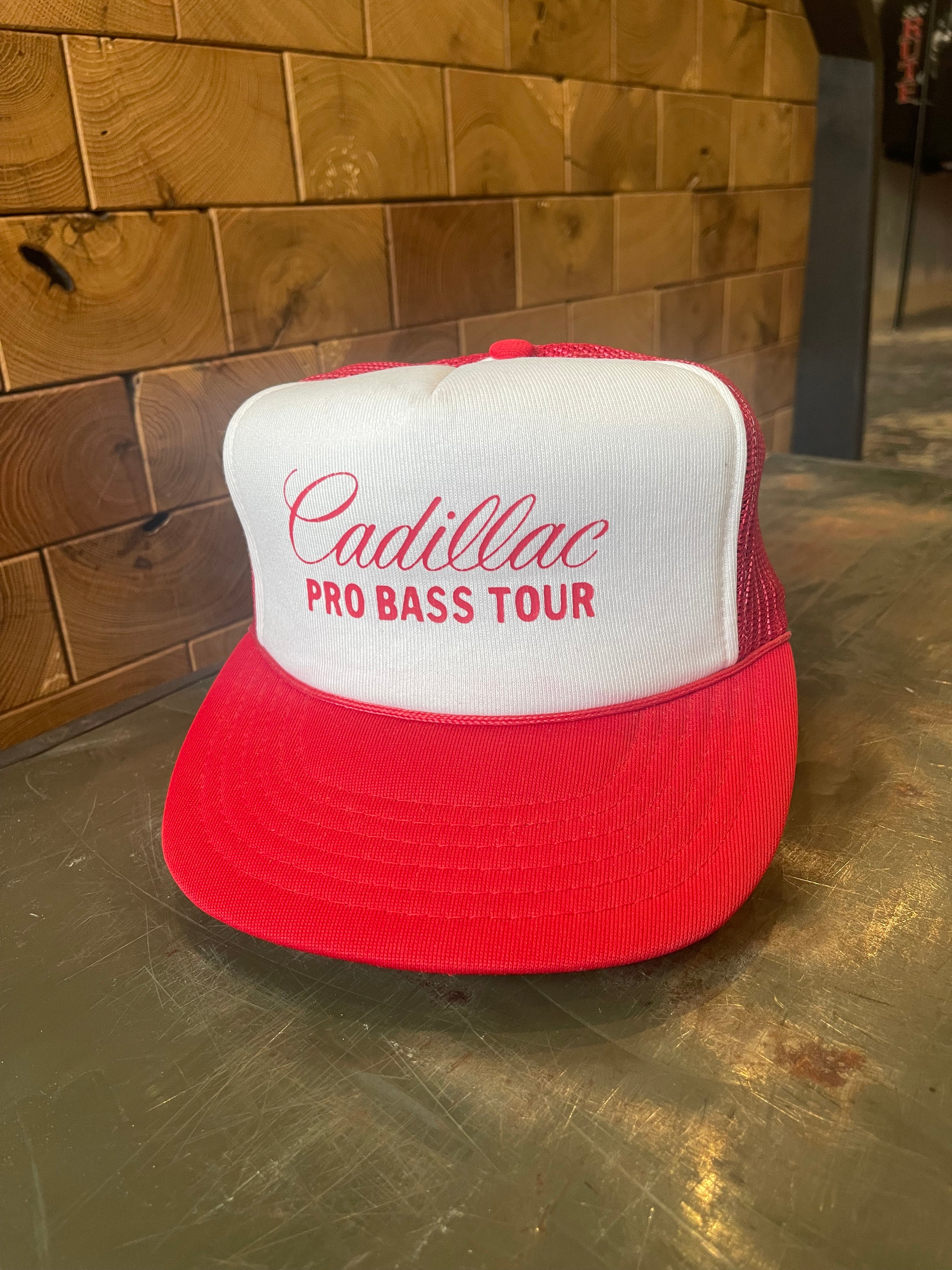 Vintage Cadillac Pro Bass Tour Trucker Hat