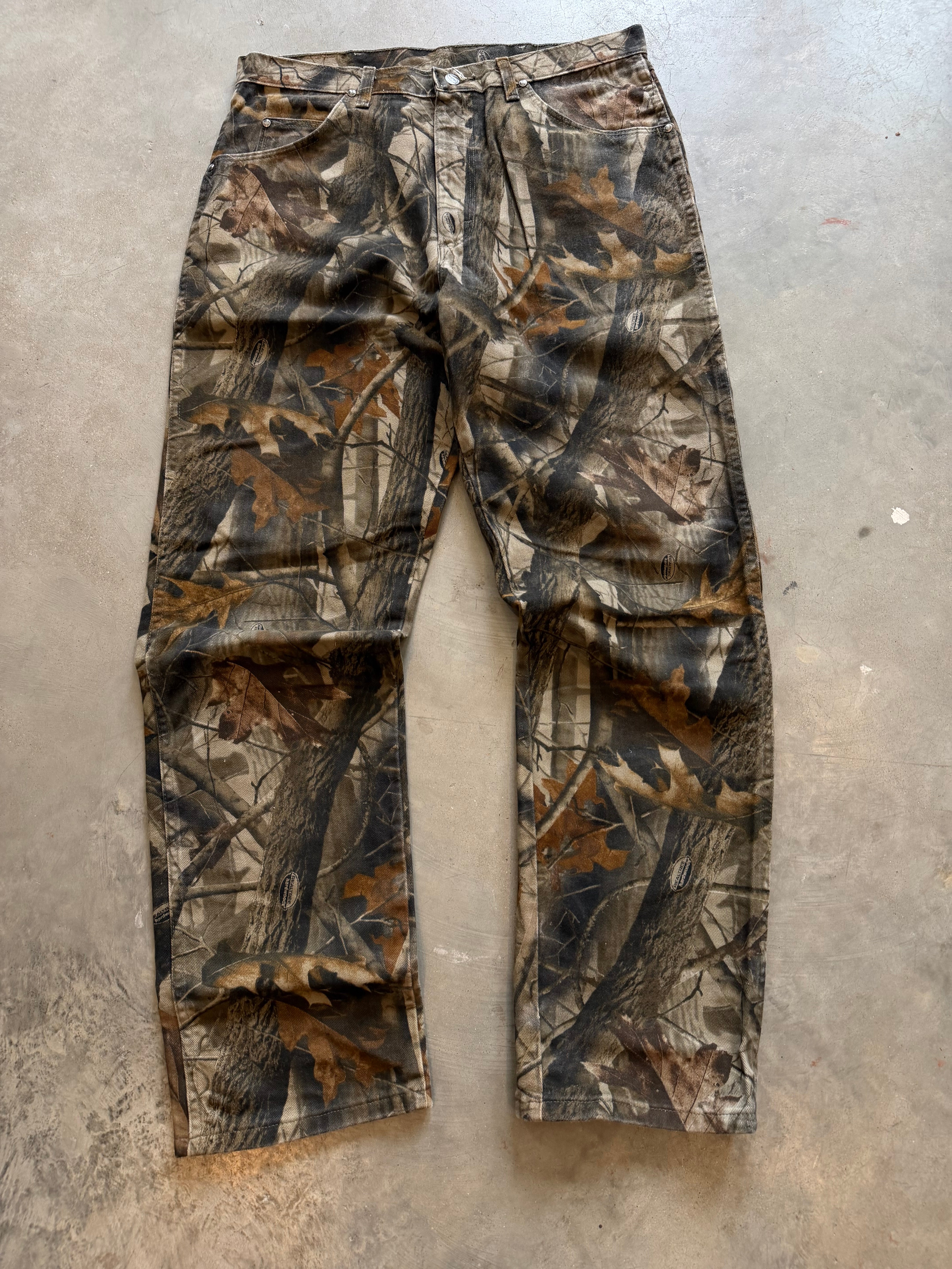 Vintage Wrangler Pro Gear Denim Realtree Camo Pants (36x32.5)