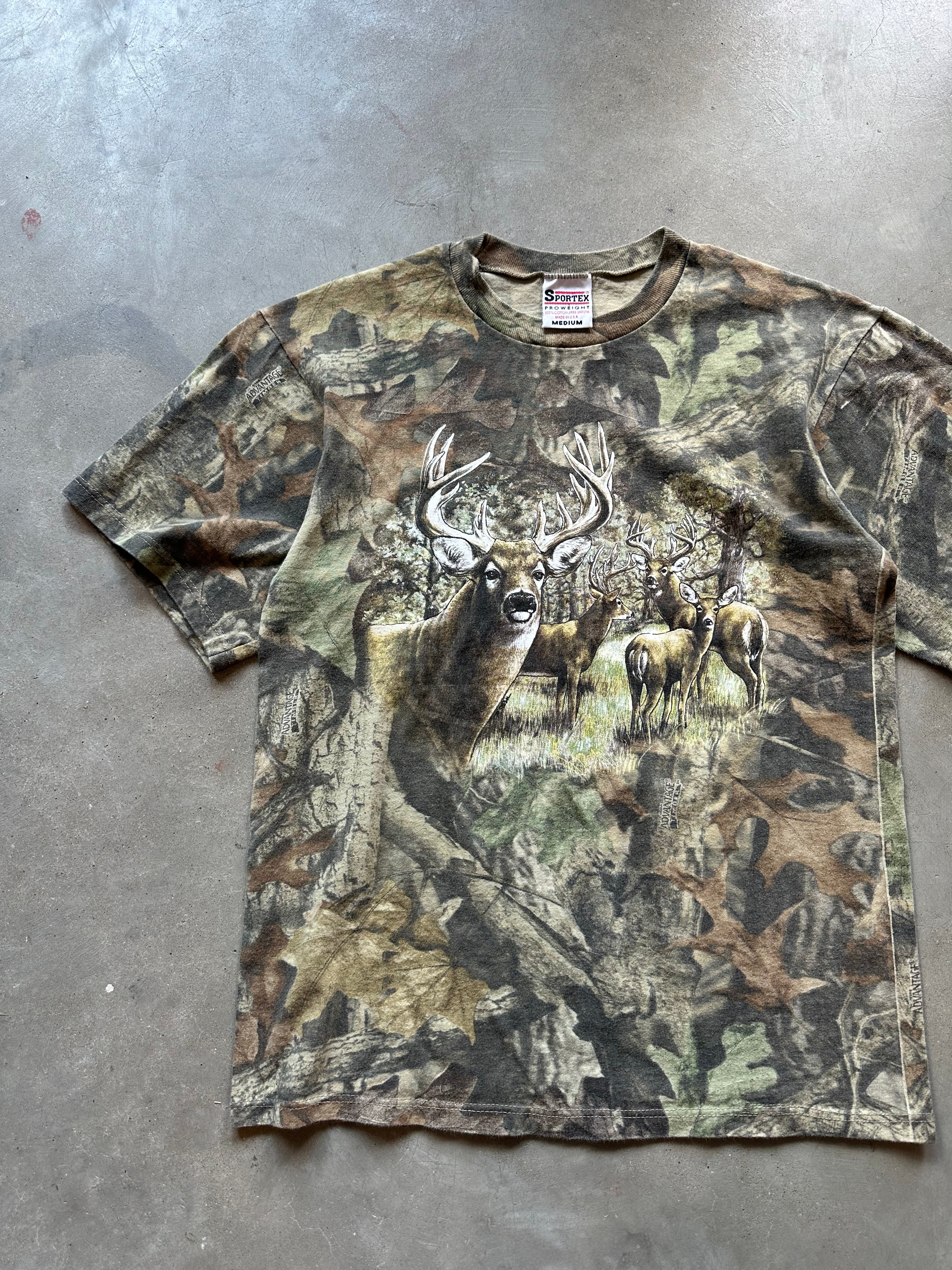 1990’s Camo Deer T-Shirt (M)