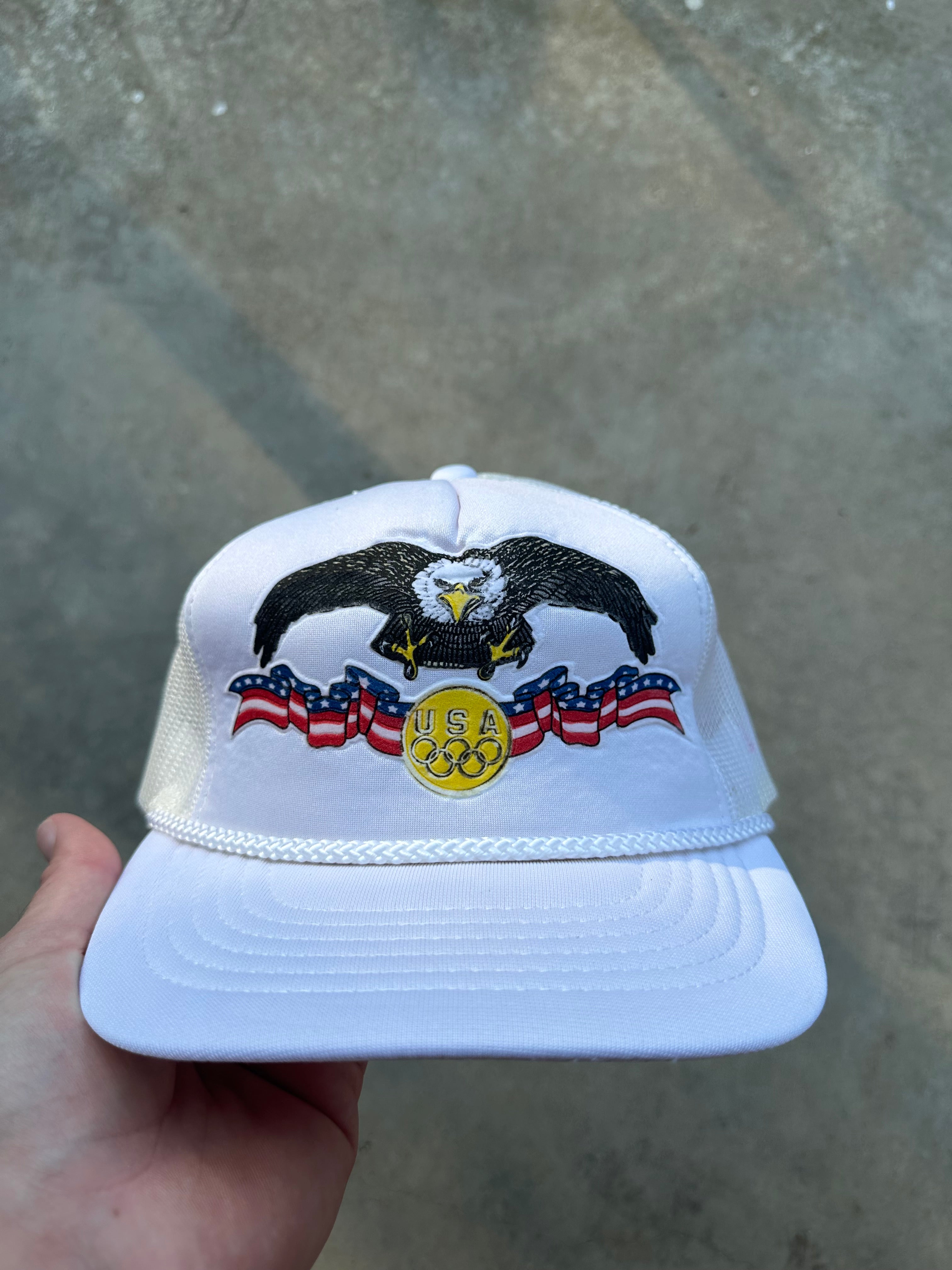 1980s USA Olympics Eagles Trucker Hat