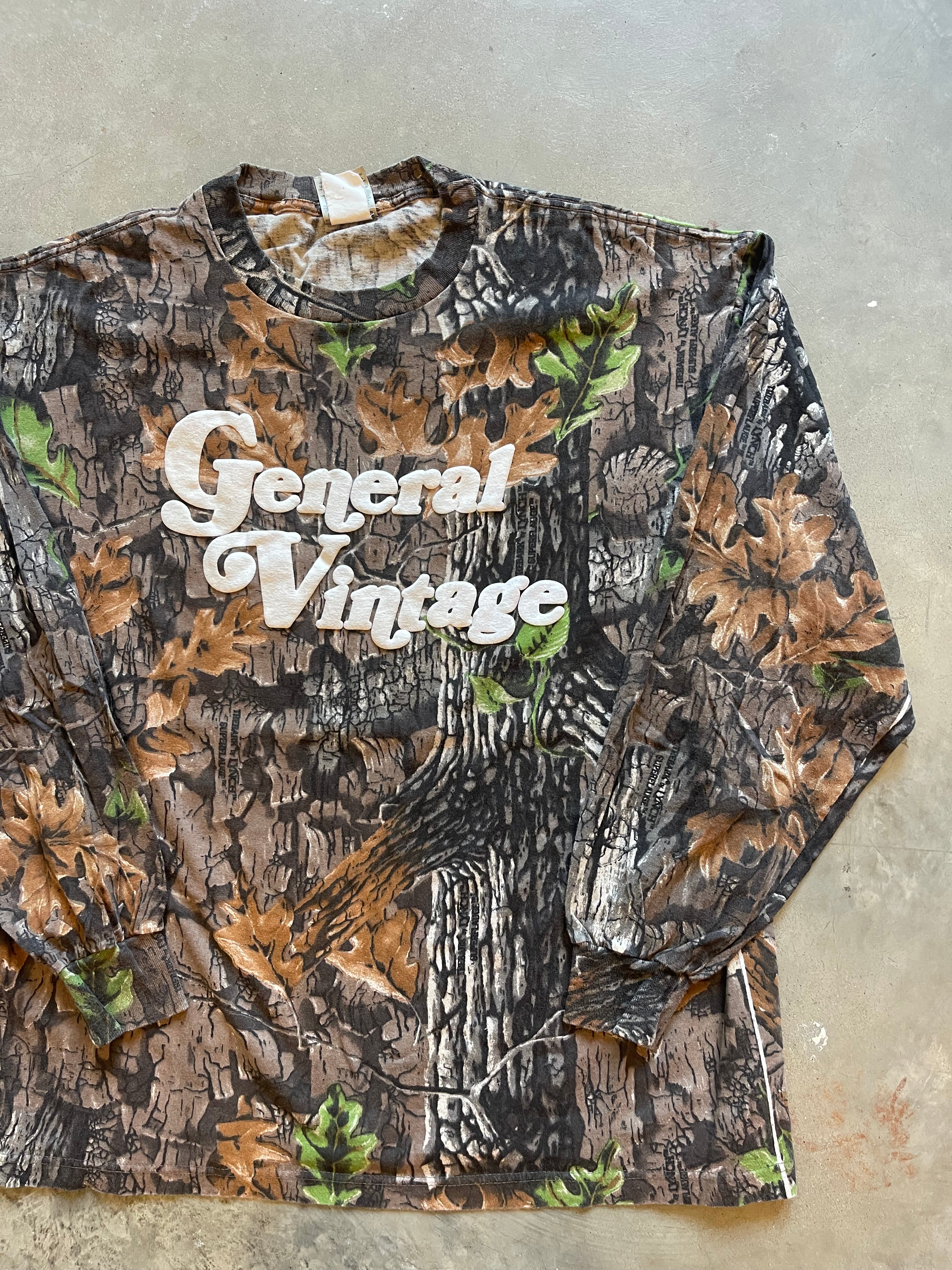 General Vintage Camo Puff Print Shirt (L)