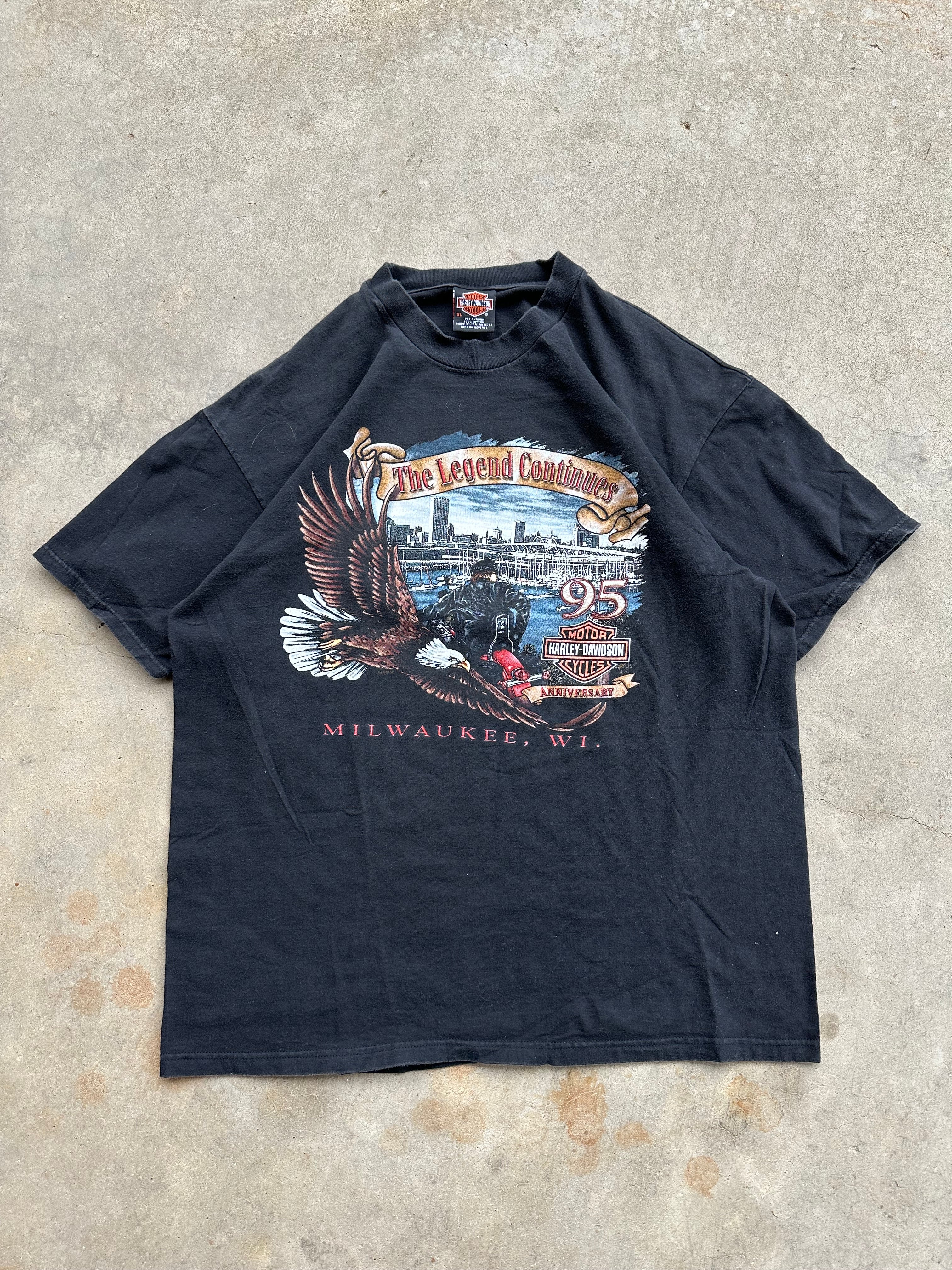 1990s Harley Davidson Milwaukee T-Shirt (XL)