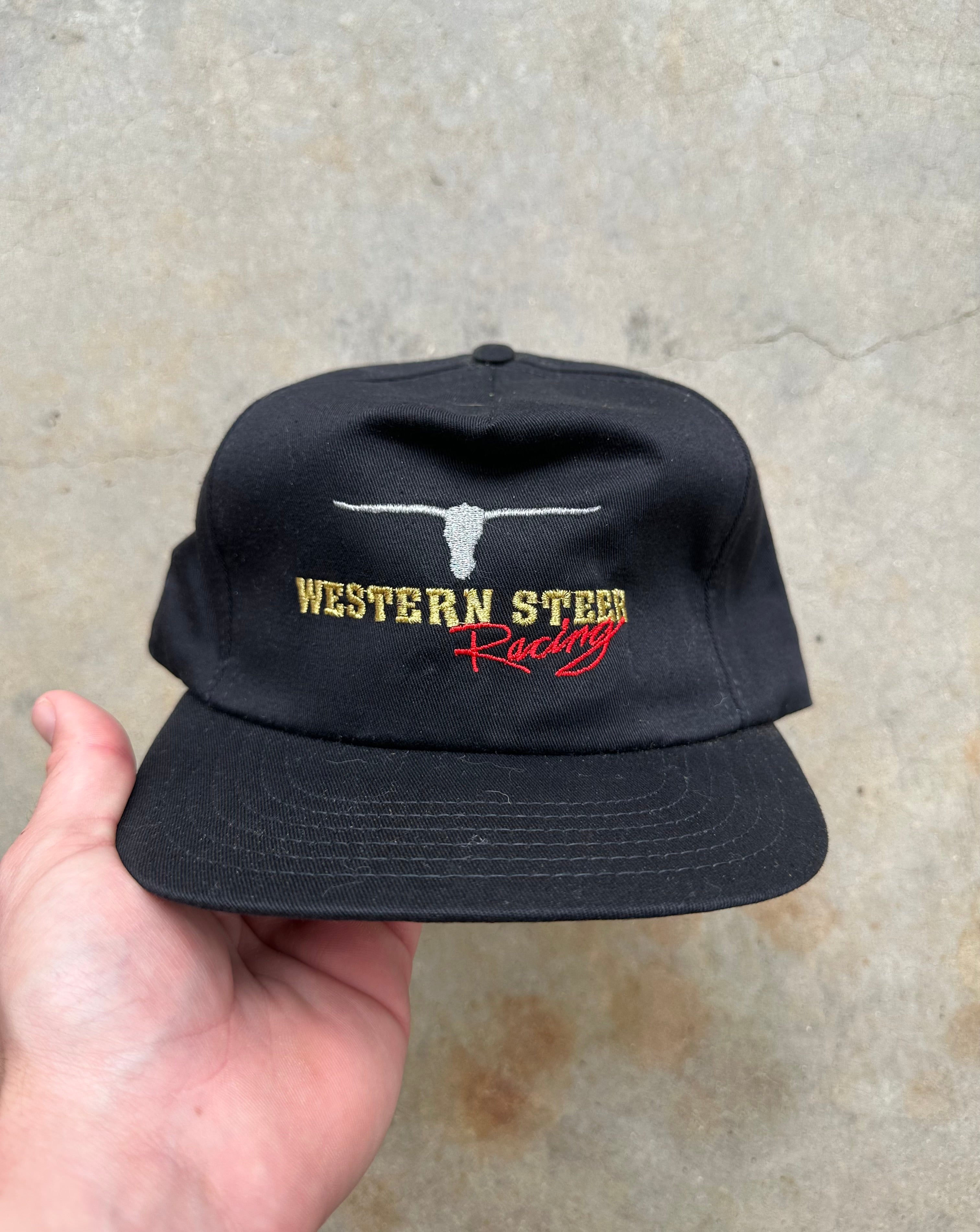 1990s Western Steer Racing Snapback