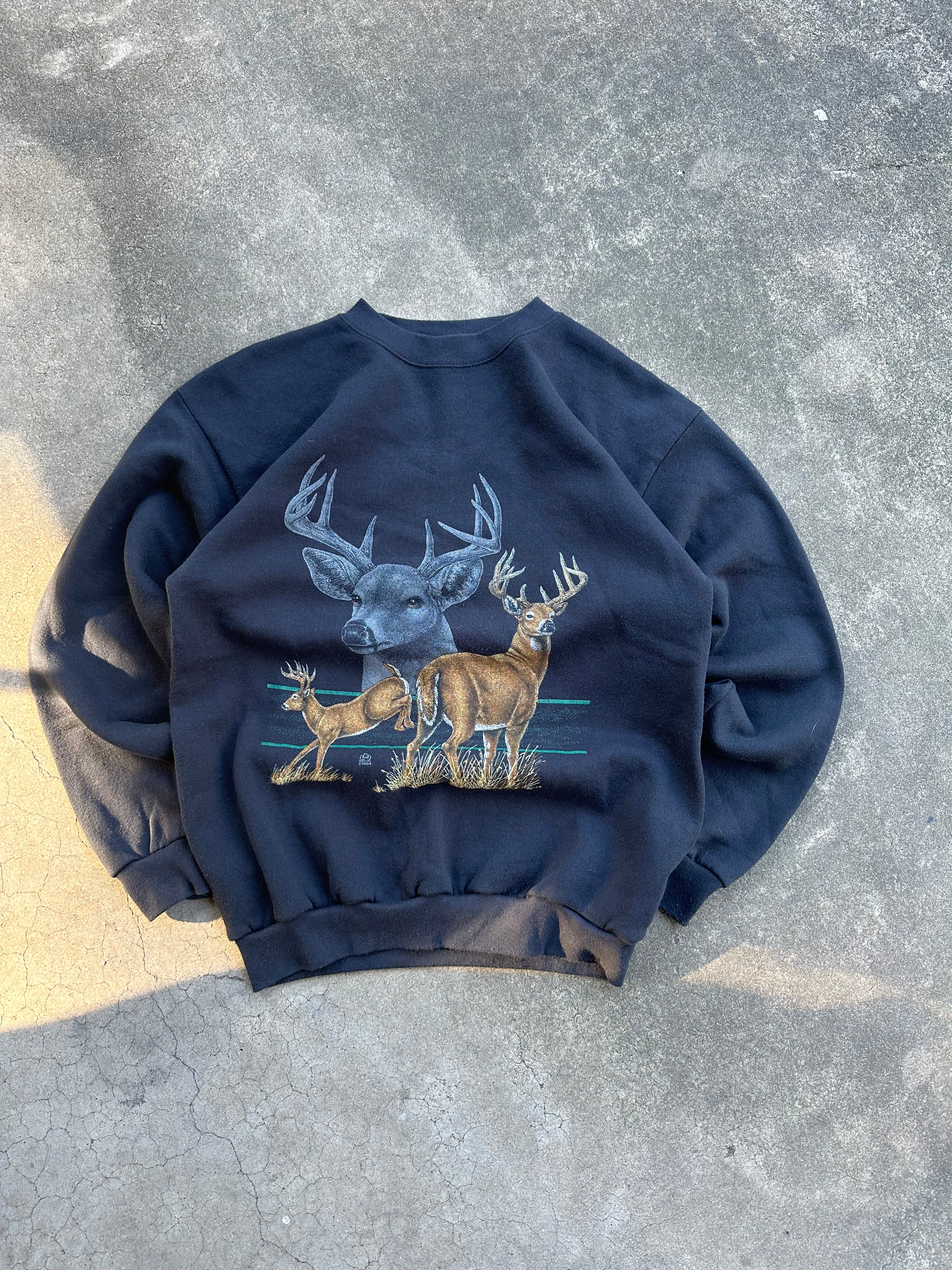 Vintage Whitetail Deer Crewneck (L)