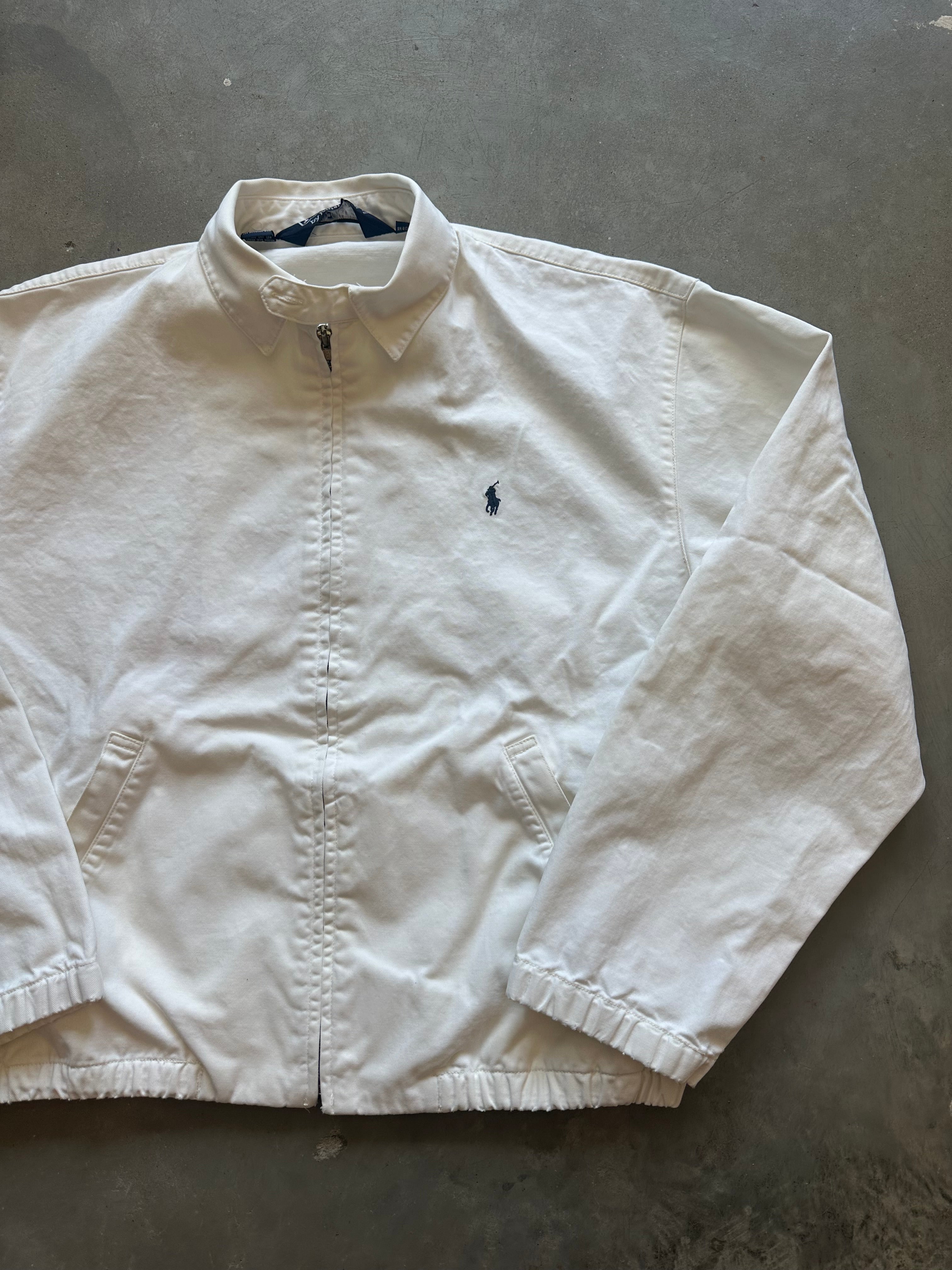 1990s Distressed Polo Harrington Jacket (M)